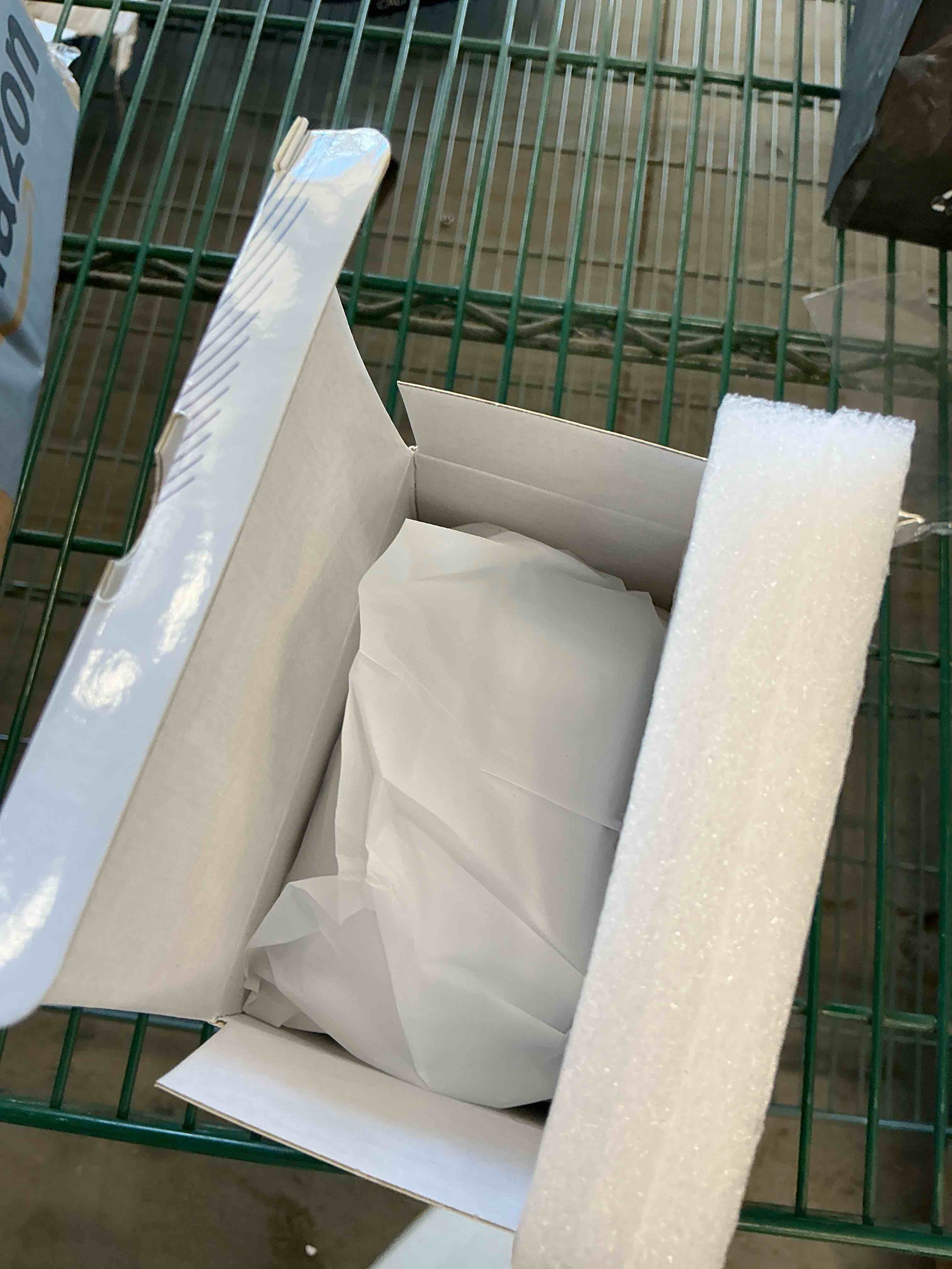 Condition photo showing New/Like New for Wireless Induction Speaker - 5 in1 Bluetooth Speaker Phone Stand with Colorful Ambient Light 360° Rotation Compatible with iPhone Android iPad Samsung Galaxy- Unique Birthday Gift for Men Women Adults White Square