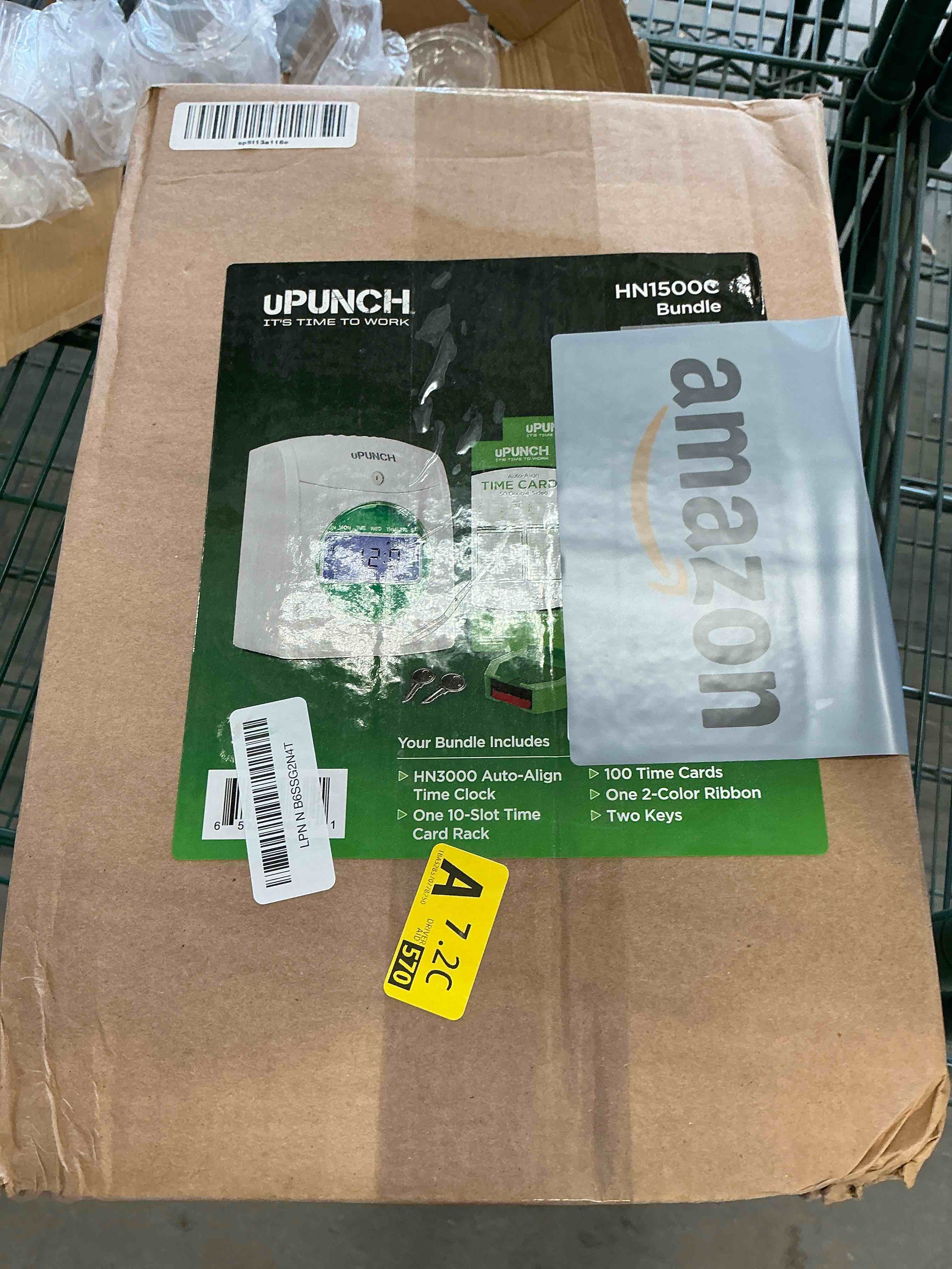 Condition photo showing Good Condition for uPunch HN1500 Starter Time Clock Bundle for Small Business: Employee Punch Clock System with 100 Time Cards, Card Rack, and Ribbon