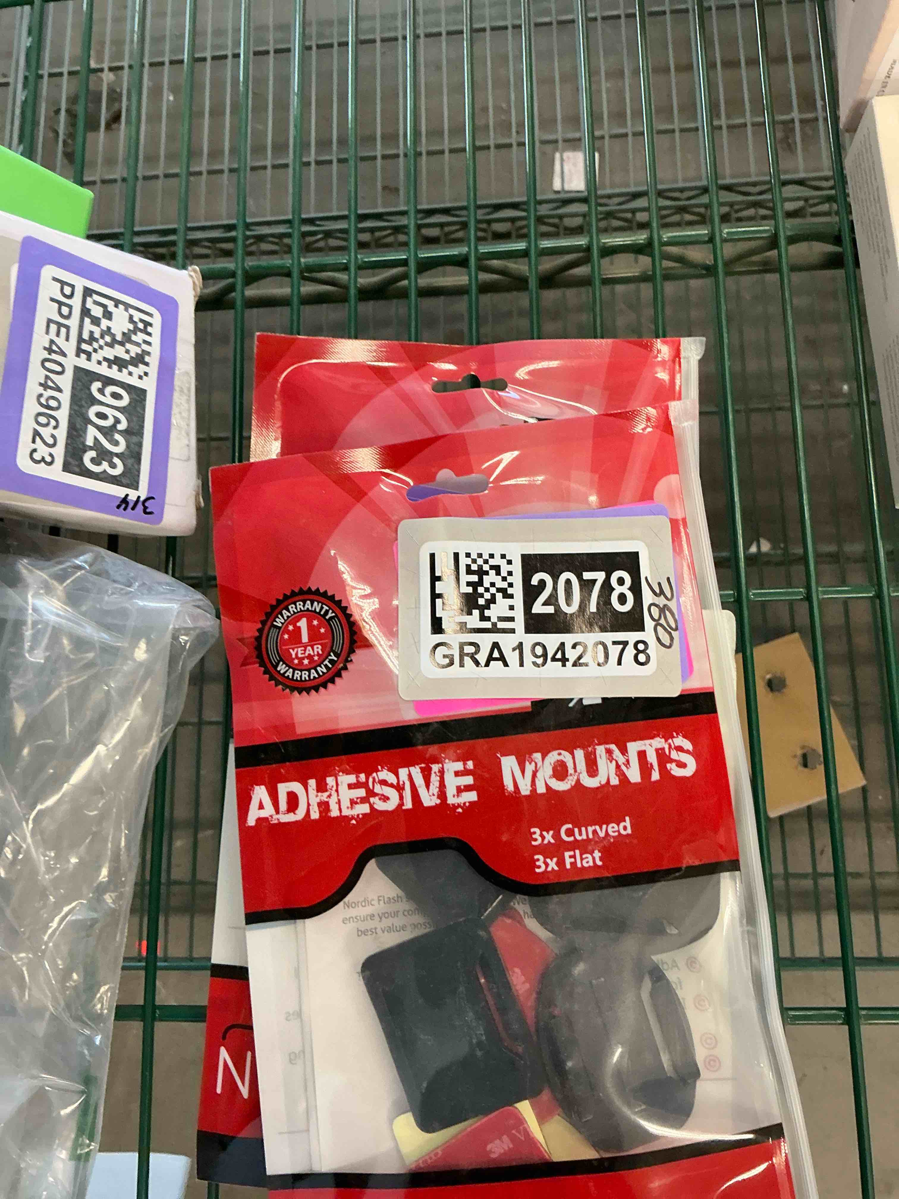 Condition photo showing New/Like New for nordic flash adhesive mounts for gopro cameras - 3x curved and 3x flat mounts with 3m sticky pads  black