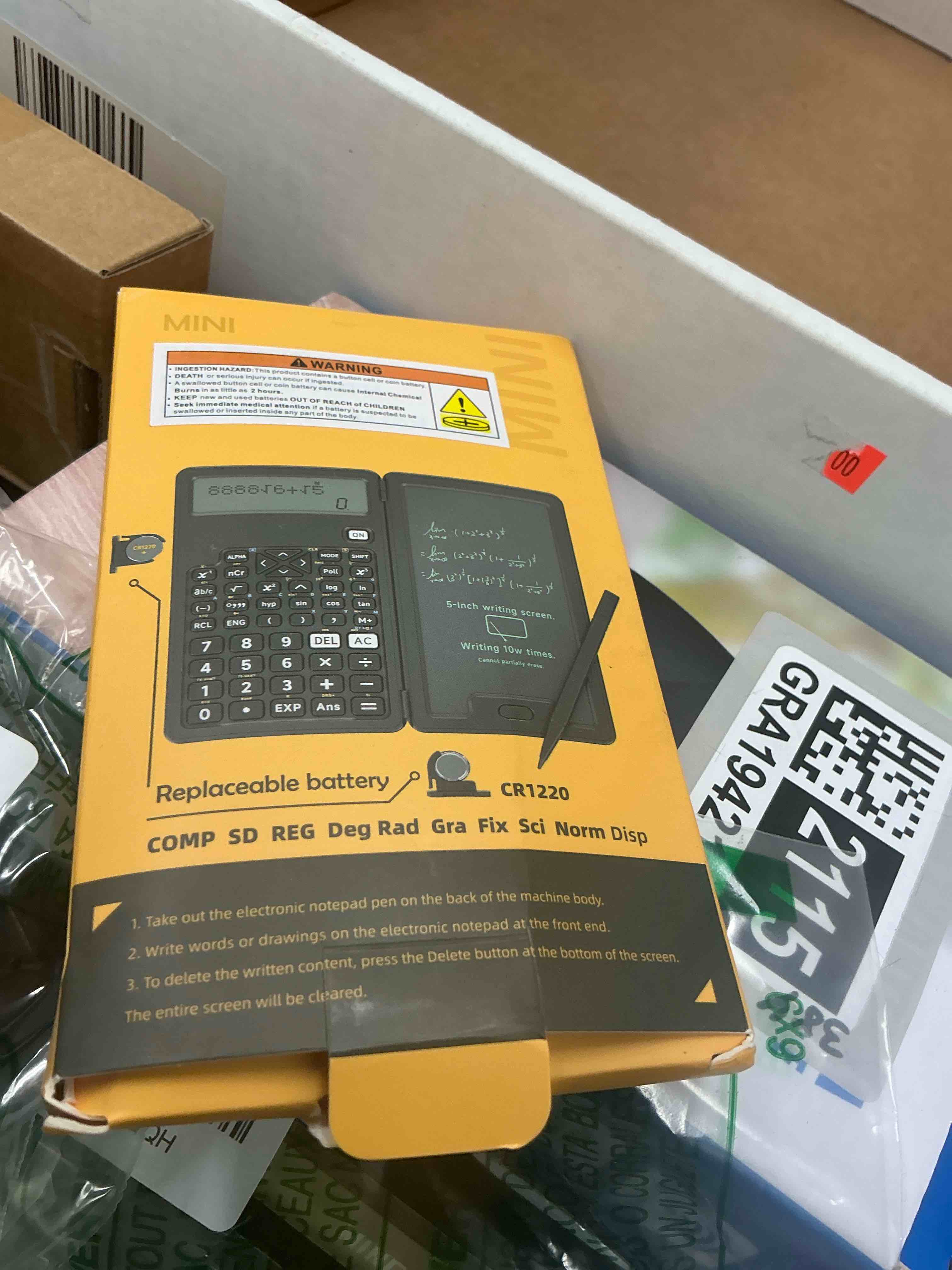 Condition photo showing Good Condition for Scientific Calculators for Students, Office Desktop Calculators, 240 Computing Functions, Pink Cute Small Calculator with Notepad, Ideal for Middle High School Students and Teachers (Pink)