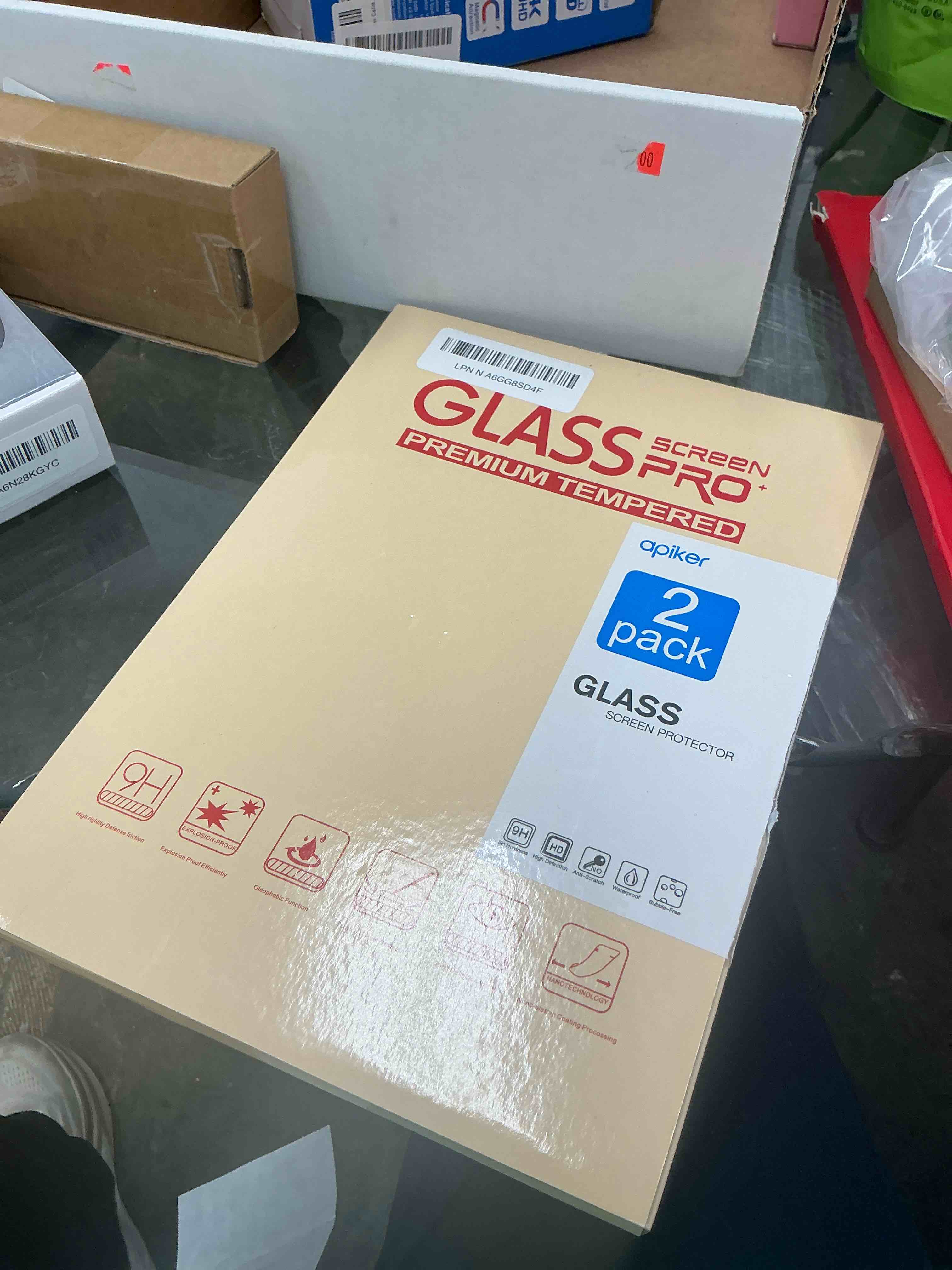 Condition photo showing Good Condition for apiker 2 Pack Screen Protector for iPad 9th 8th 7th Generation 10.2 Inch, Tempered Glass Film for iPad 9 8 7 (2021/2020/2019), Case Friendly, Apple Pencil Compatible, High Response