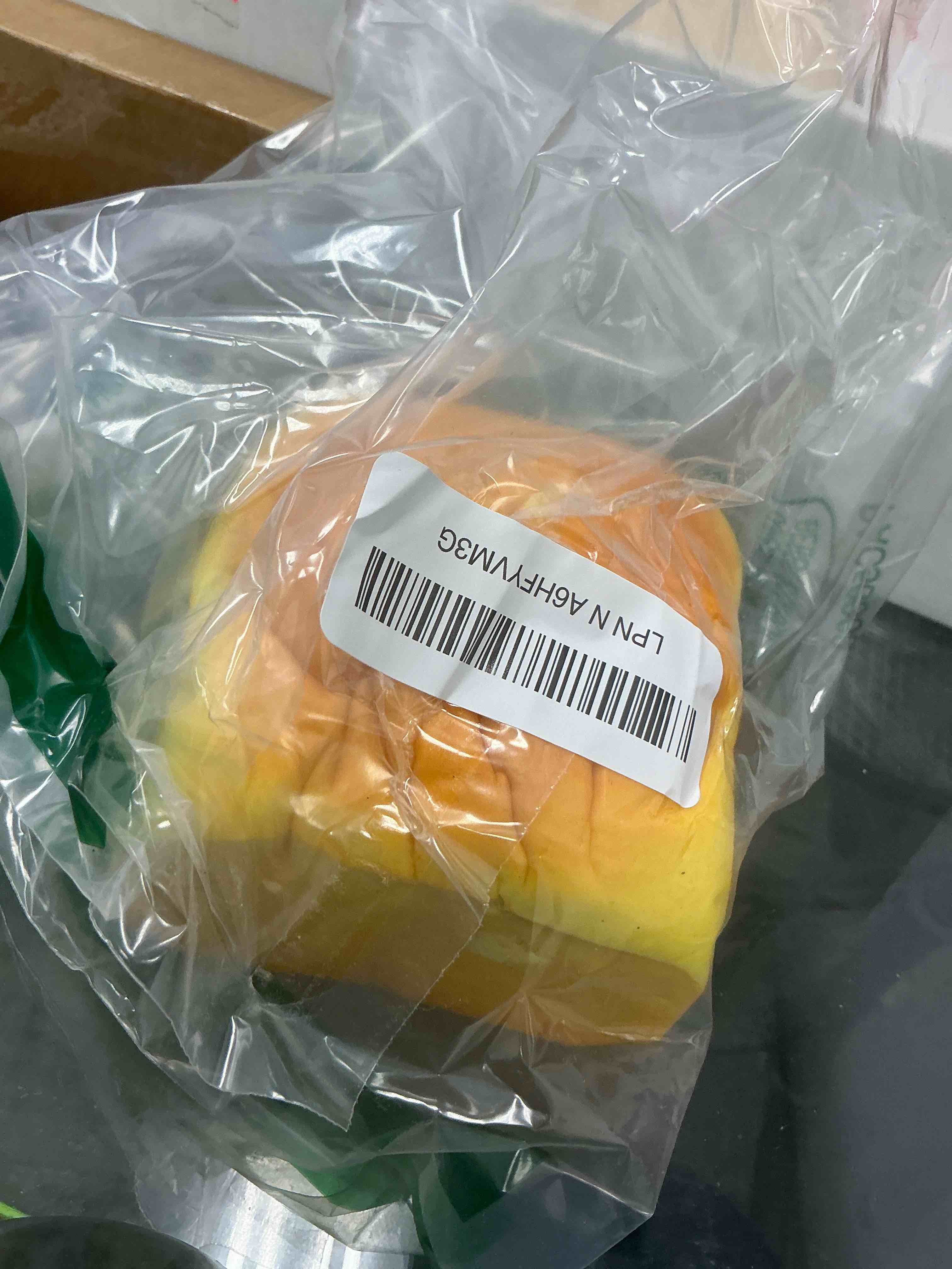 Condition photo showing Good Condition for Super Thicken Toast Bread Slow Rising Squishy, Giant Hawaiian Roll Squishy Soft Bread Stress Relief Squeeze Toy, Realistic Food Squishies for Desk Relax & Gift for Adults