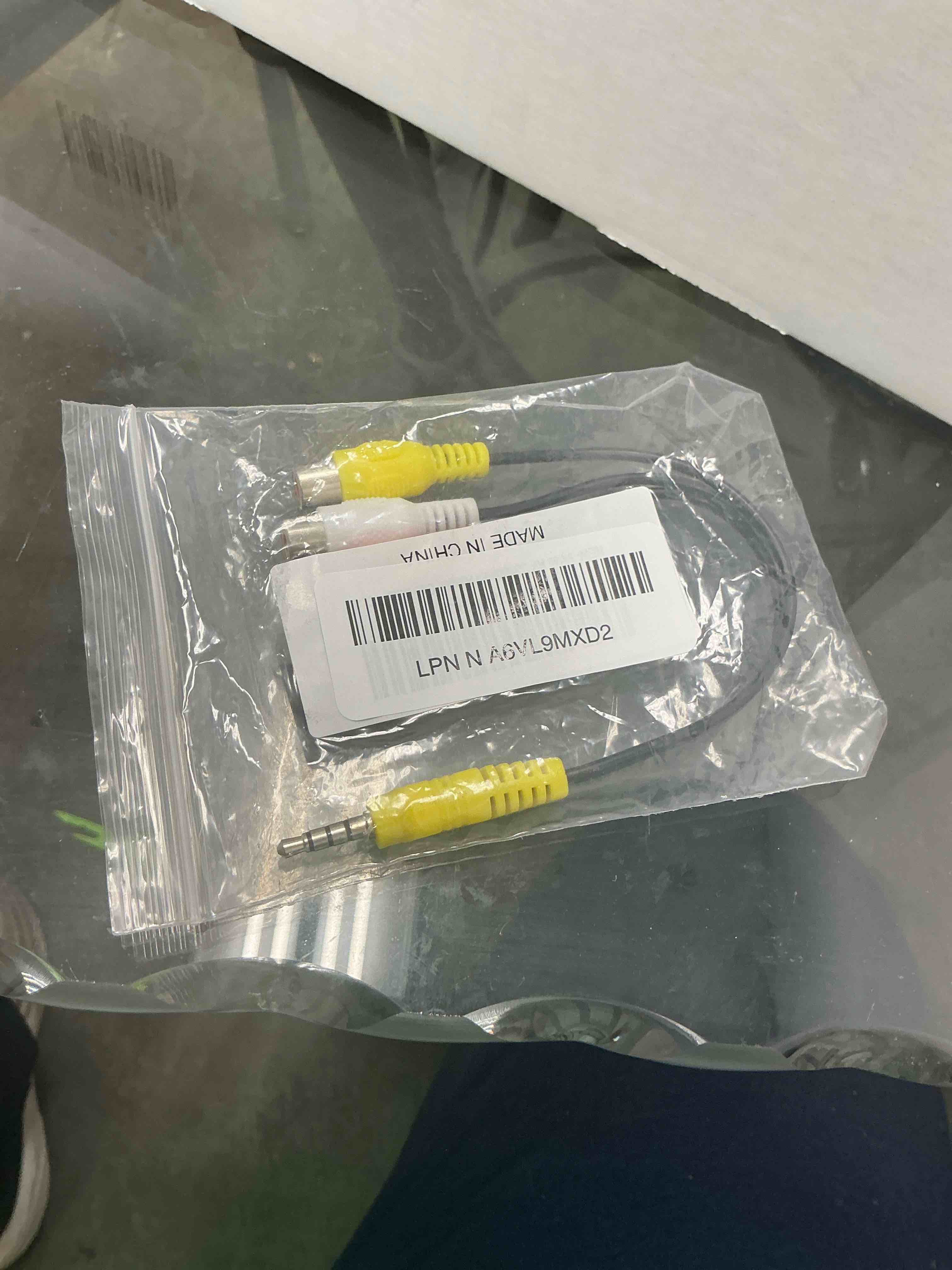 Condition photo showing Good Condition for Video AV Composite Adapter Cable Replacement for TCL TV, 3 RCA to 3.5mm AV Input Adapter