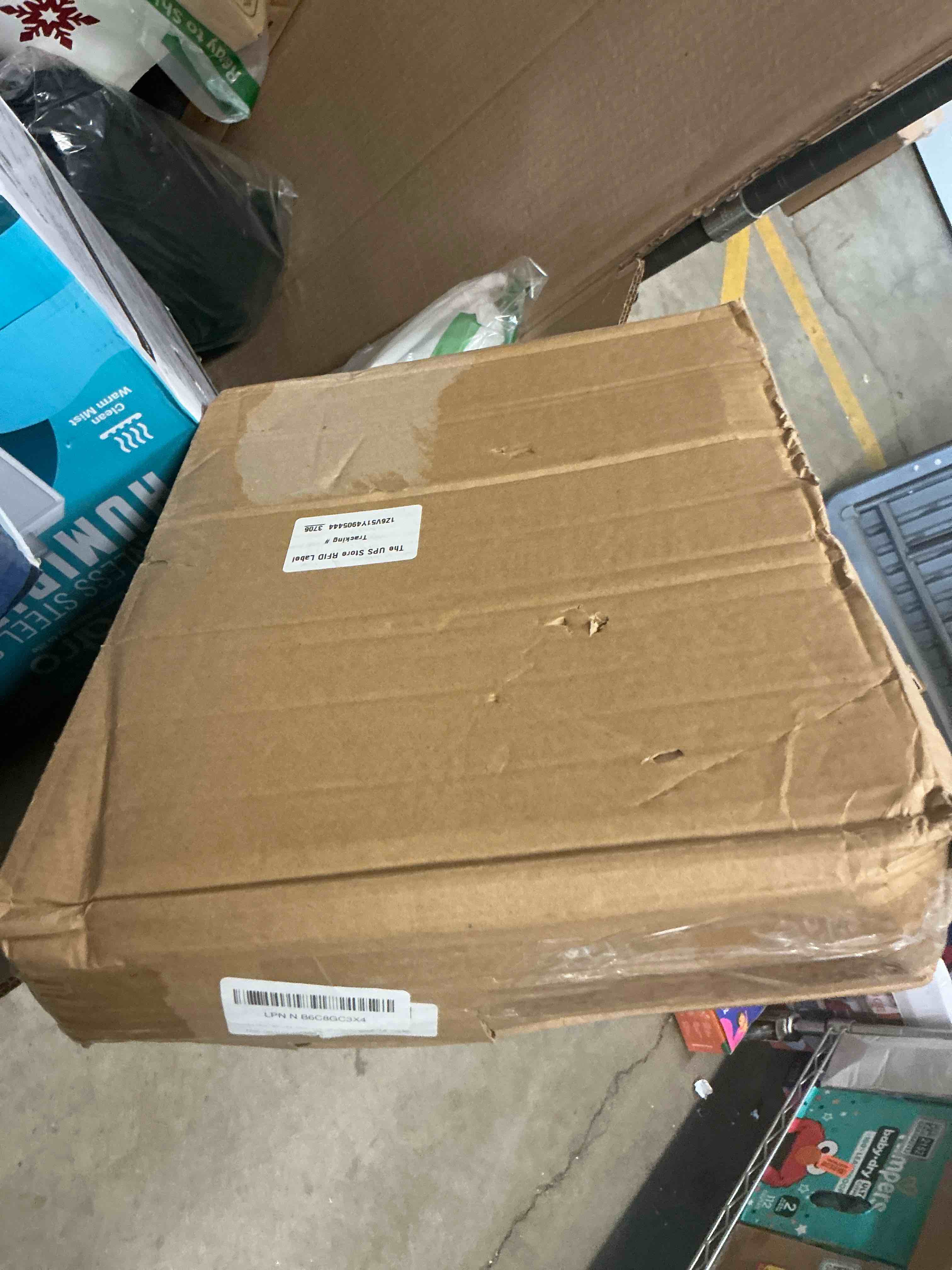 Condition photo showing Good Condition for Corner Bread Box for Kitchen Countertop - Bamboo Large Capacity Bread Storage Bin with Acrylic Wavy Door Panel,Bread Box (White,Extra Large) Extra Large White