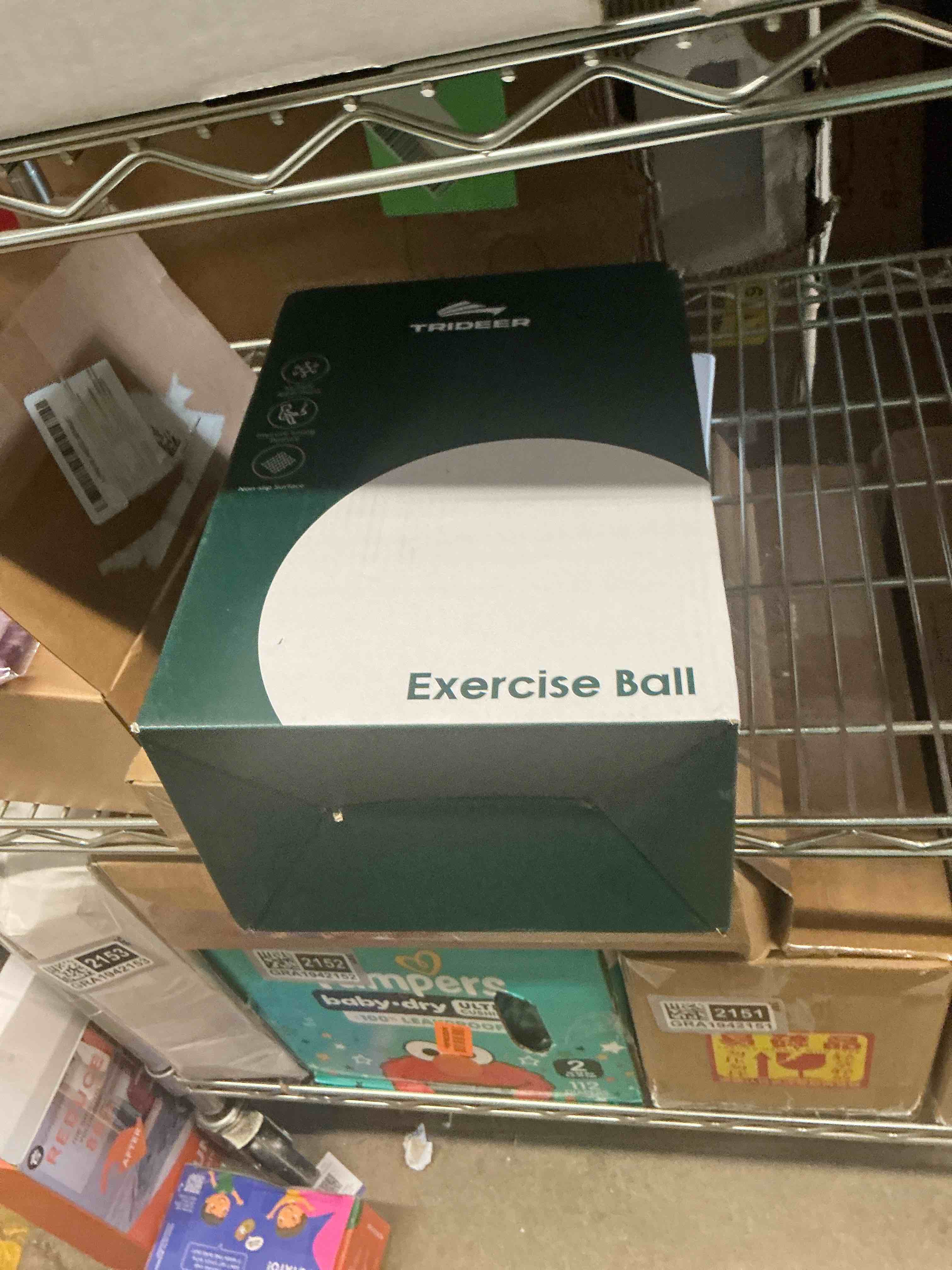 Condition photo showing Good Condition for Trideer Exercise Ball for Yoga, Pilates & Fitness – Stability Ball Equipment for Home Gym & Office Chair, Core & Balance Training Accessories, Physical Therapy Equipment, Quick Pump Included, 5 Sizes Black L(23-26ines/58-65cm)