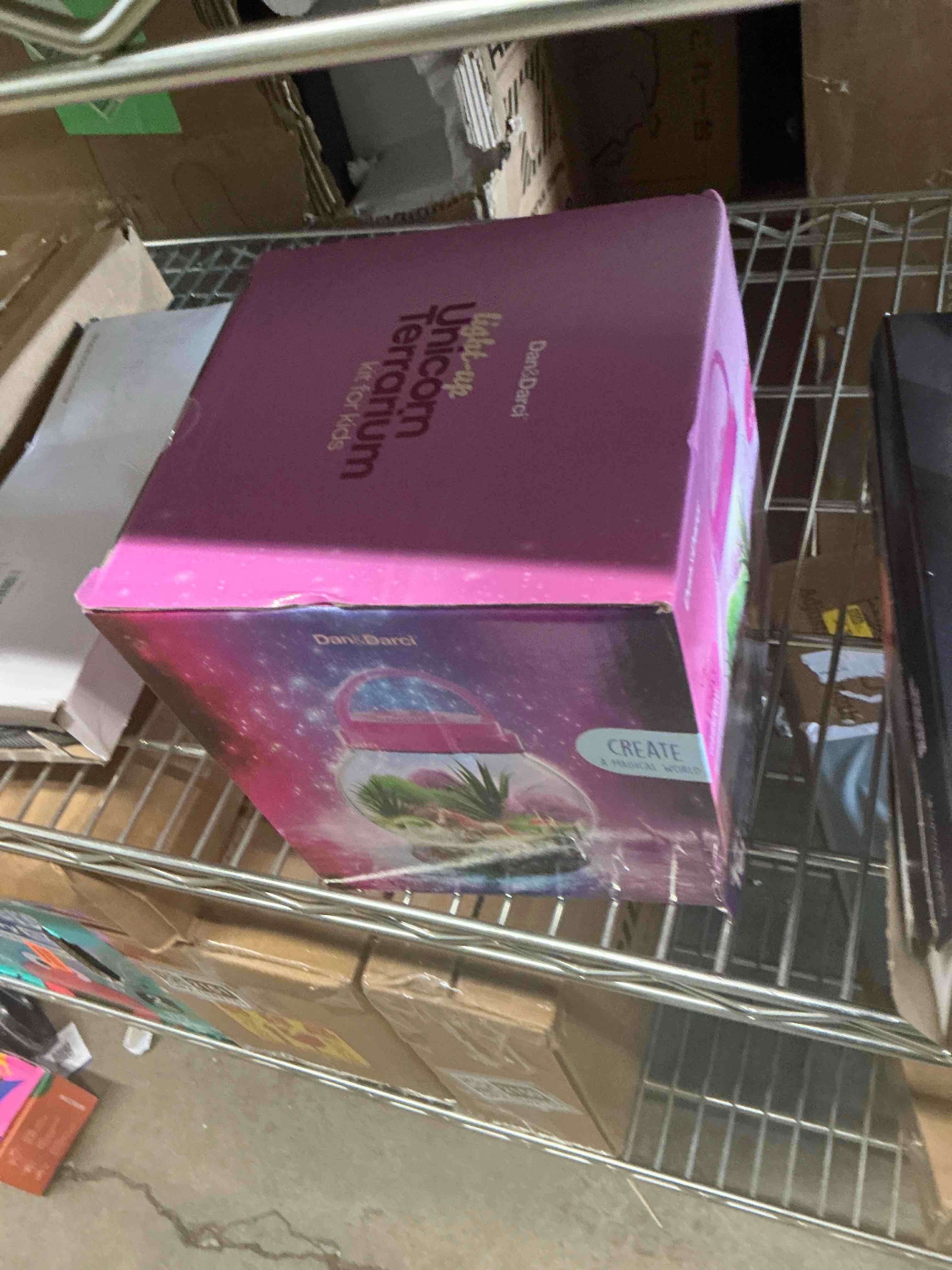 Condition photo showing Good Condition for Dan&Darci Light-Up Unicorn Terrarium Kit for Kids - Kid Easter Birthday Gifts - Best Unicorn Toys & Activities Kits Presents - Arts & Crafts for Girls & Boys Age 4 5 6 7 8-12 Year Old Girl Gift