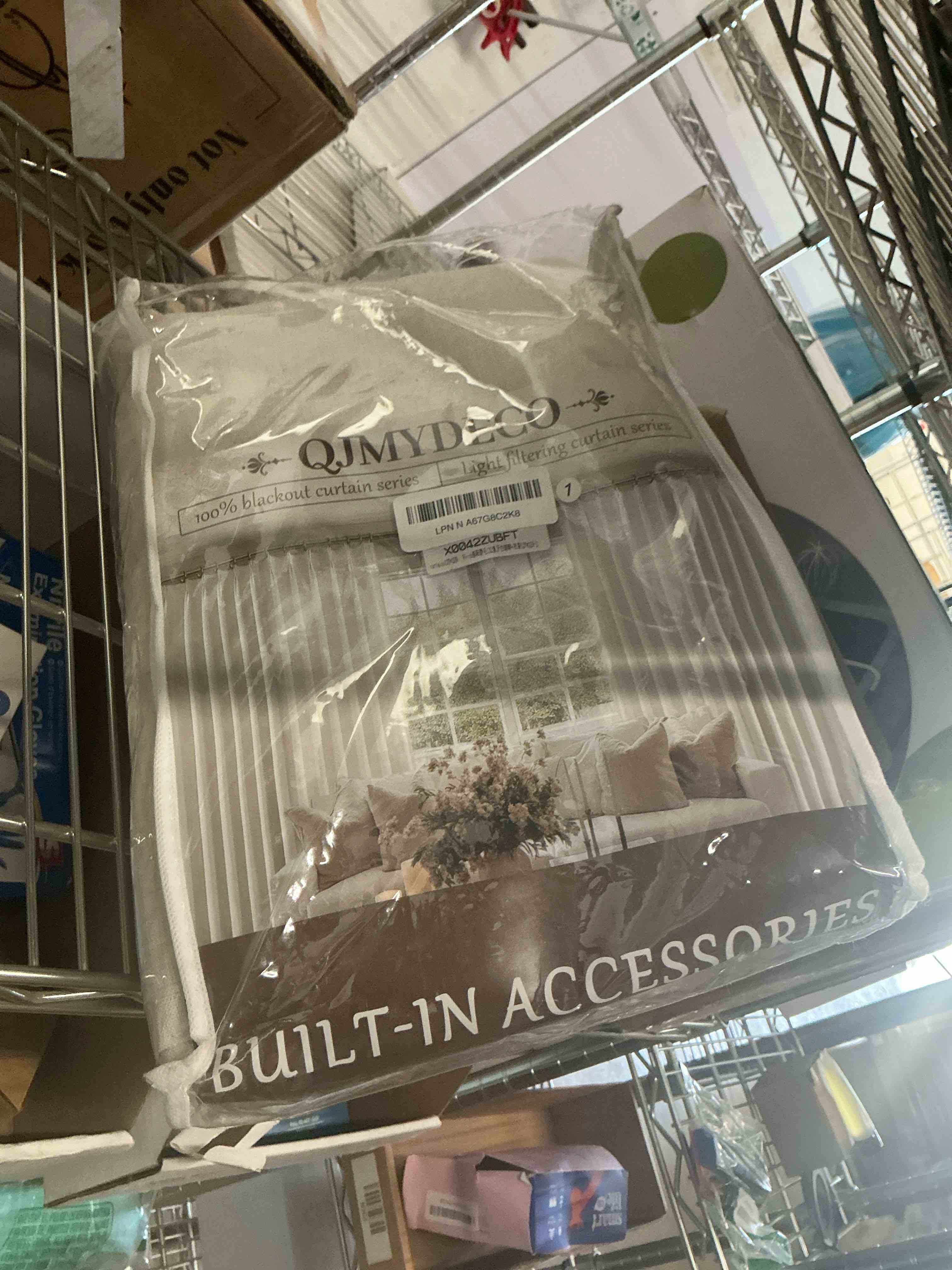 Condition photo showing Good Condition for 100% Blackout Curtains 90 Inches Long for Living Room 2 Panels Set, Room Darkening Energy Saving Curtain Window Coverings Elegant Flax Linen Hook Belt Pleated Drapes Aesthetic Bedroom(W50"xL90",Birch) Birch 50"W x 90"L (Pack of 2)
