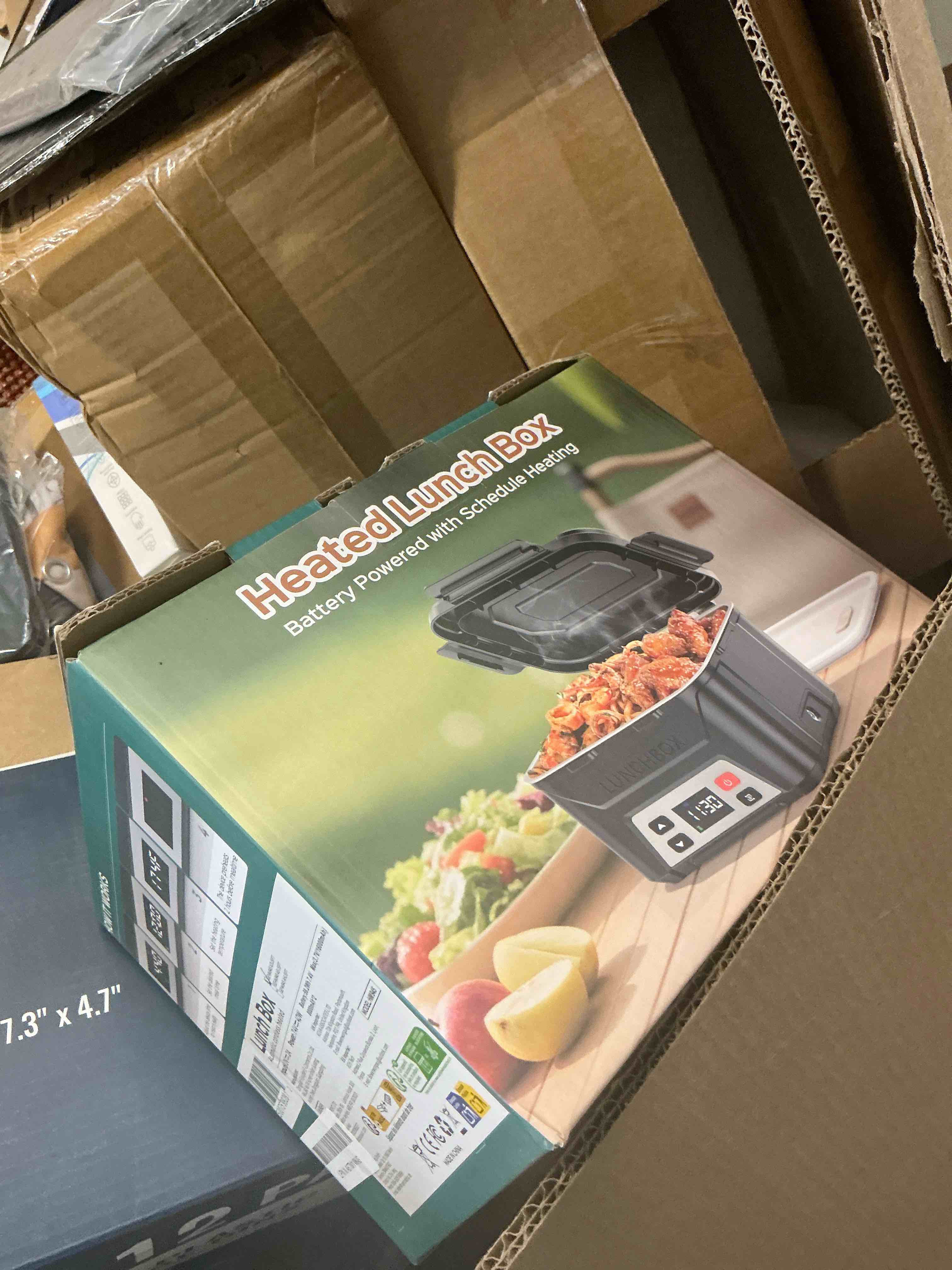 Condition photo showing Good Condition for EAST OAK Cordless Electric Lunch Box for Adults,5.5 Cups Rechargeable Self Heating Lunch Box-Automatic Heating,Food Warmer with Memory Function & Automatic Keep Warm,Perfect for Work and Trip(Blue) Royal Blue 1.3L