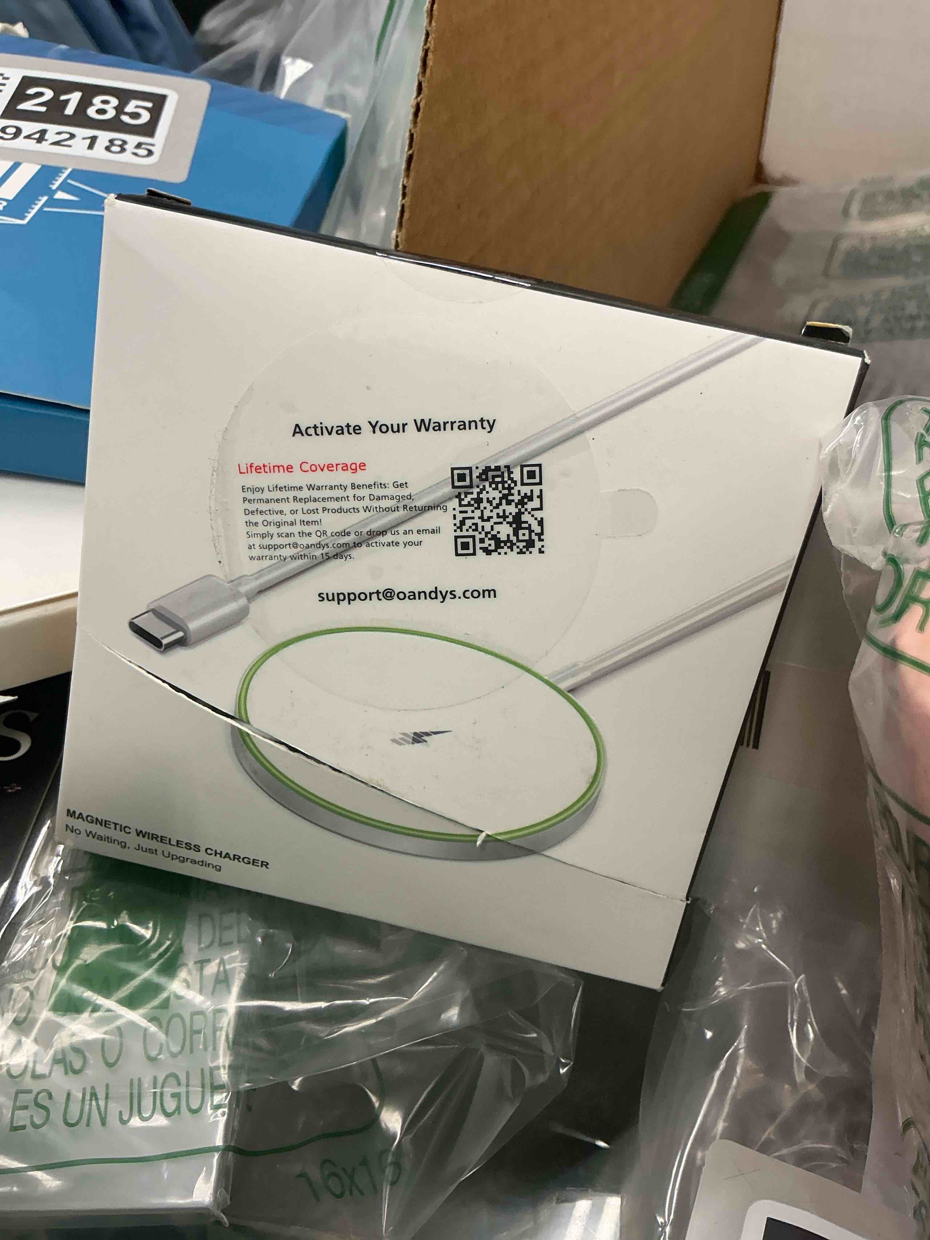 Condition photo showing Good Condition for Magnetic Wireless Charger 15W Mag Safe Charger-Fast Charging Pad Compatible with iPhone17/16/15/14/13/12 Series & Airpods 2 3 Pro-LED Mag-Safe Pad with Dual Charging Ports Original Replacement?White?