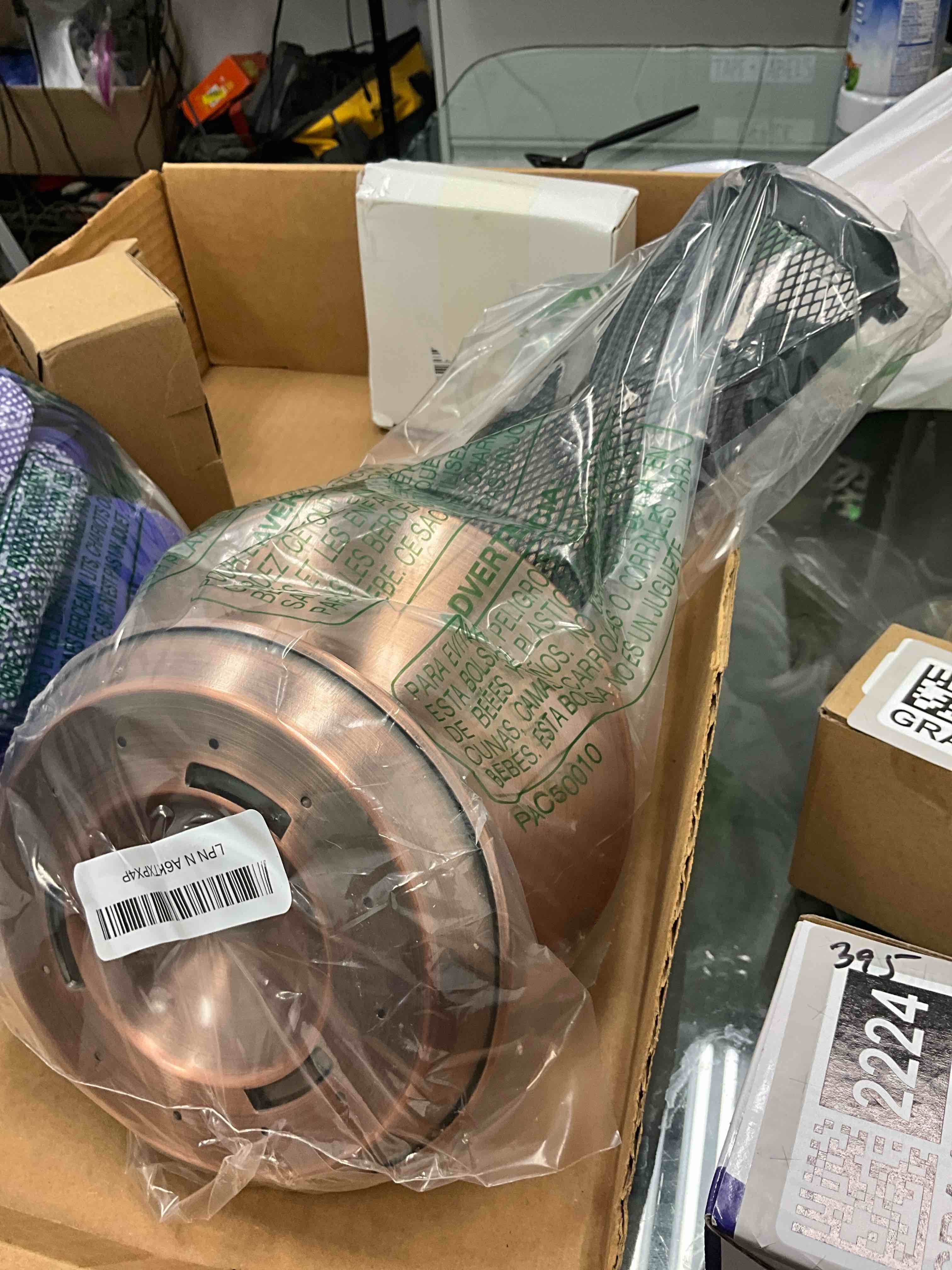 Condition photo showing Good Condition for Gtongoko Finch Bird Feeders for Outdoors 2.5 LB Capacity Squirrel Proof Metal Tube Bird Feeders Thistle & Nyjer Seed Hanging Feeder, Copper, 1 Pack Copper 0.24" Mesh