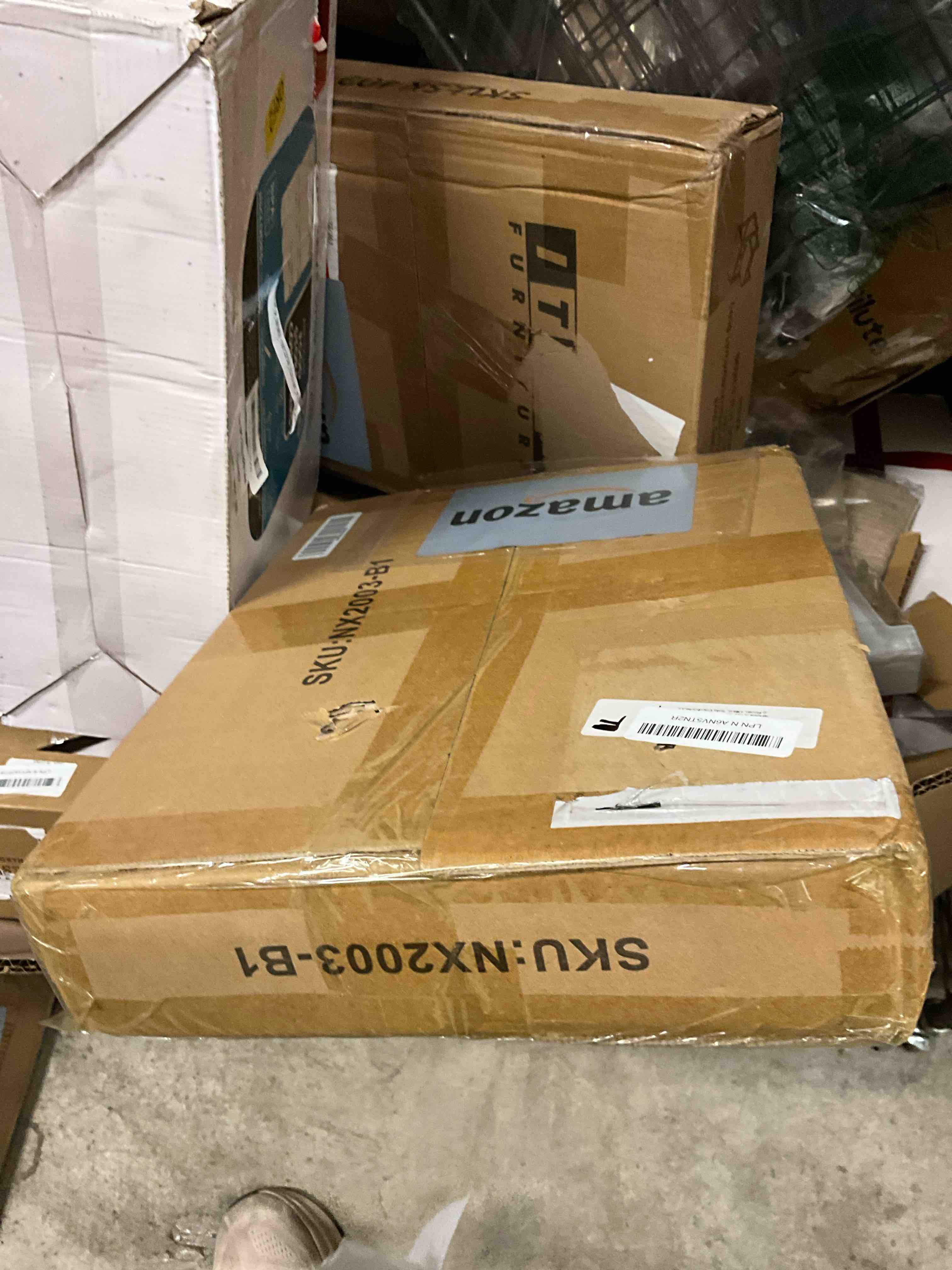 Condition photo showing Good Condition for smusei 3 Tier Small End Table Tall Telephone Table with Storage Shelves Black Side Table for Small Spaces Tall Night Stand Table for Bedroom, Living Room, Office, Sofa Couch