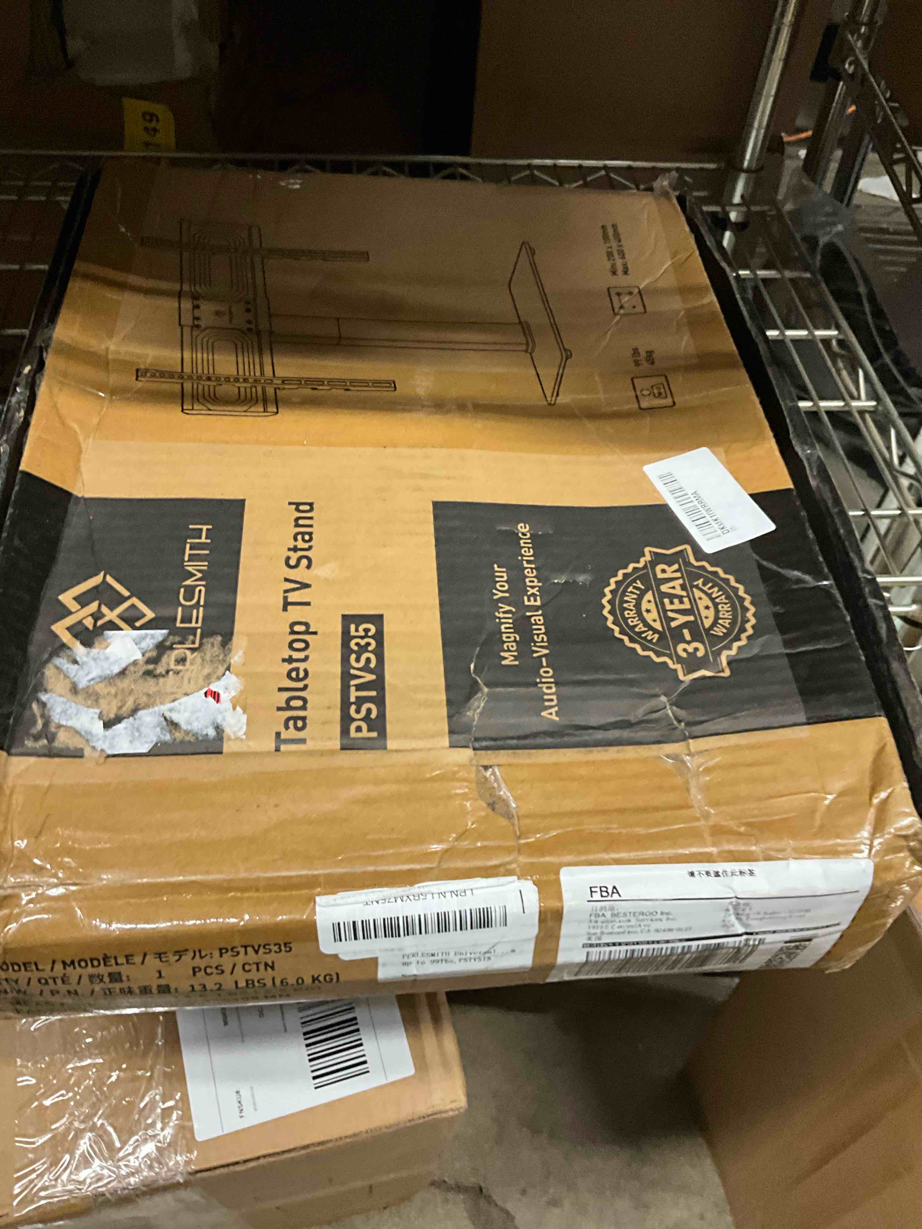 Condition photo showing Good Condition for PERLESMITH Universal Swivel TV Stand Mount for 37-80 Inch LCD OLED Flat/Curved Screen TVs-Height Adjustable Table Top TV Stand/Base with Wire Management,VESA 600x400mm up to 99lbs,PSTVS35