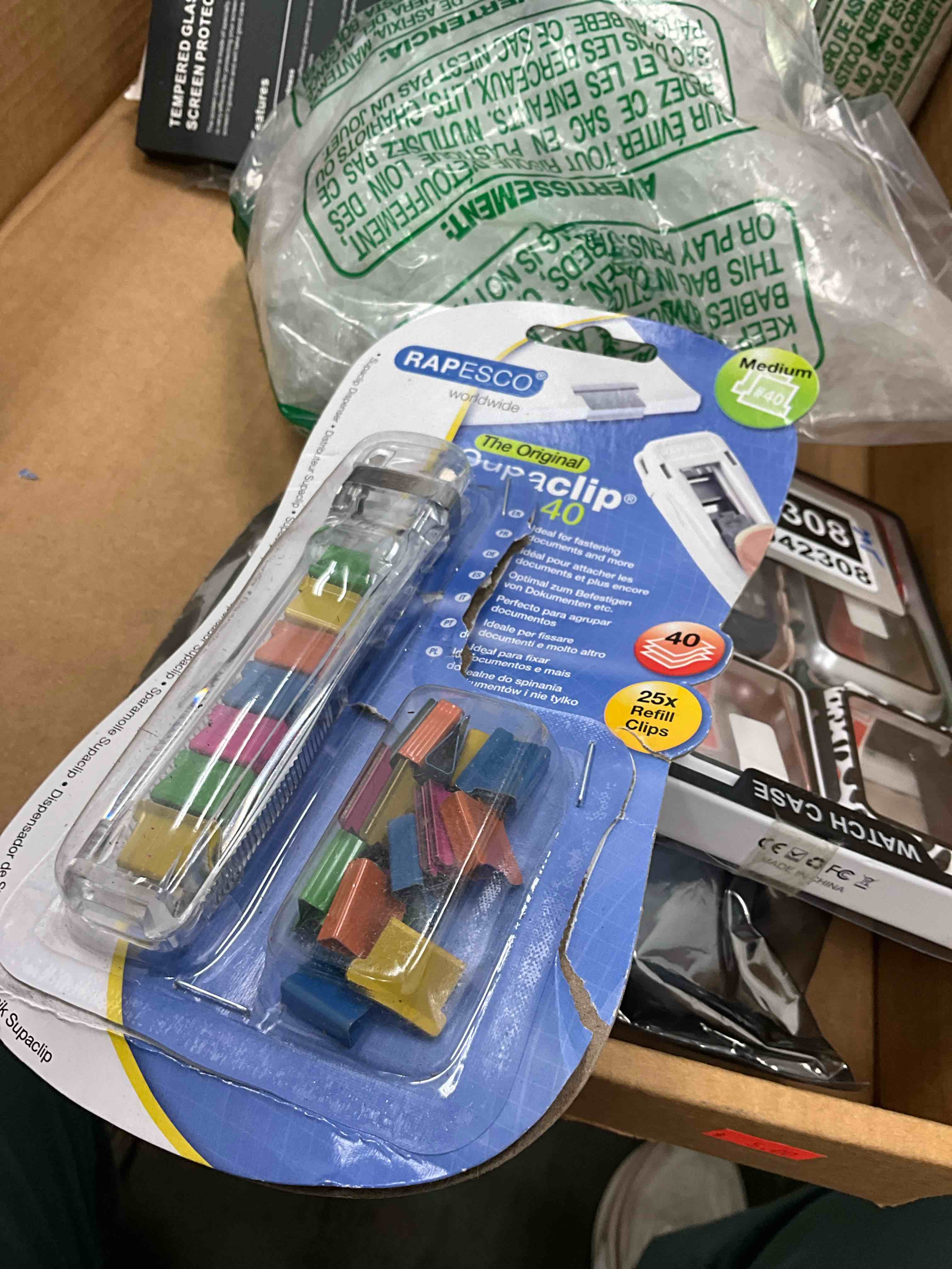 Condition photo showing Good Condition for Rapesco Supaclip #40 Dispenser with 25 Multicoloured Refill Clips (RC4025MC)