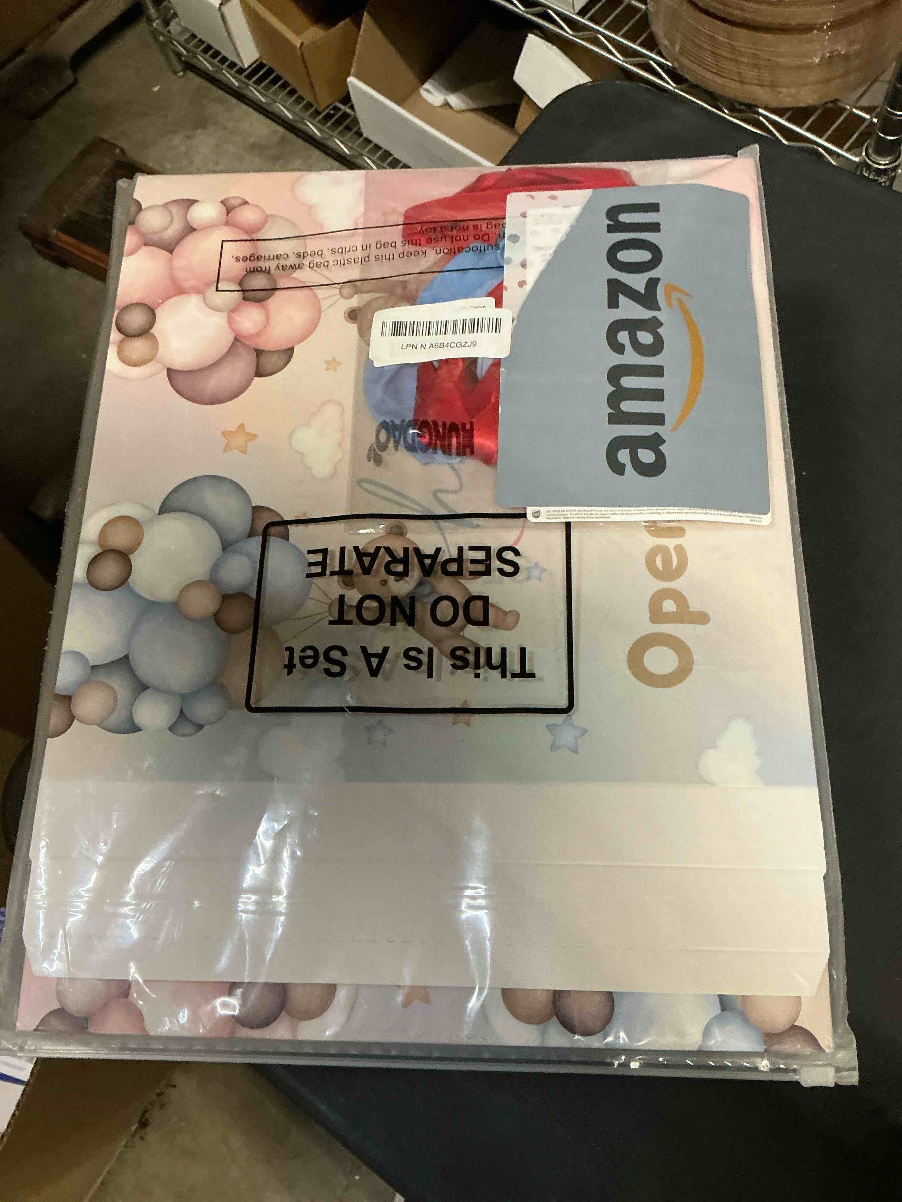 Condition photo showing New/Like New for Hungdao Gender Reveal Balloon Box with Ribbon and 10 Pink and Blue Balloons Gender Reveal Games He or She Open to See for Party Decoration 12"x12"x16"(Boho Bear)