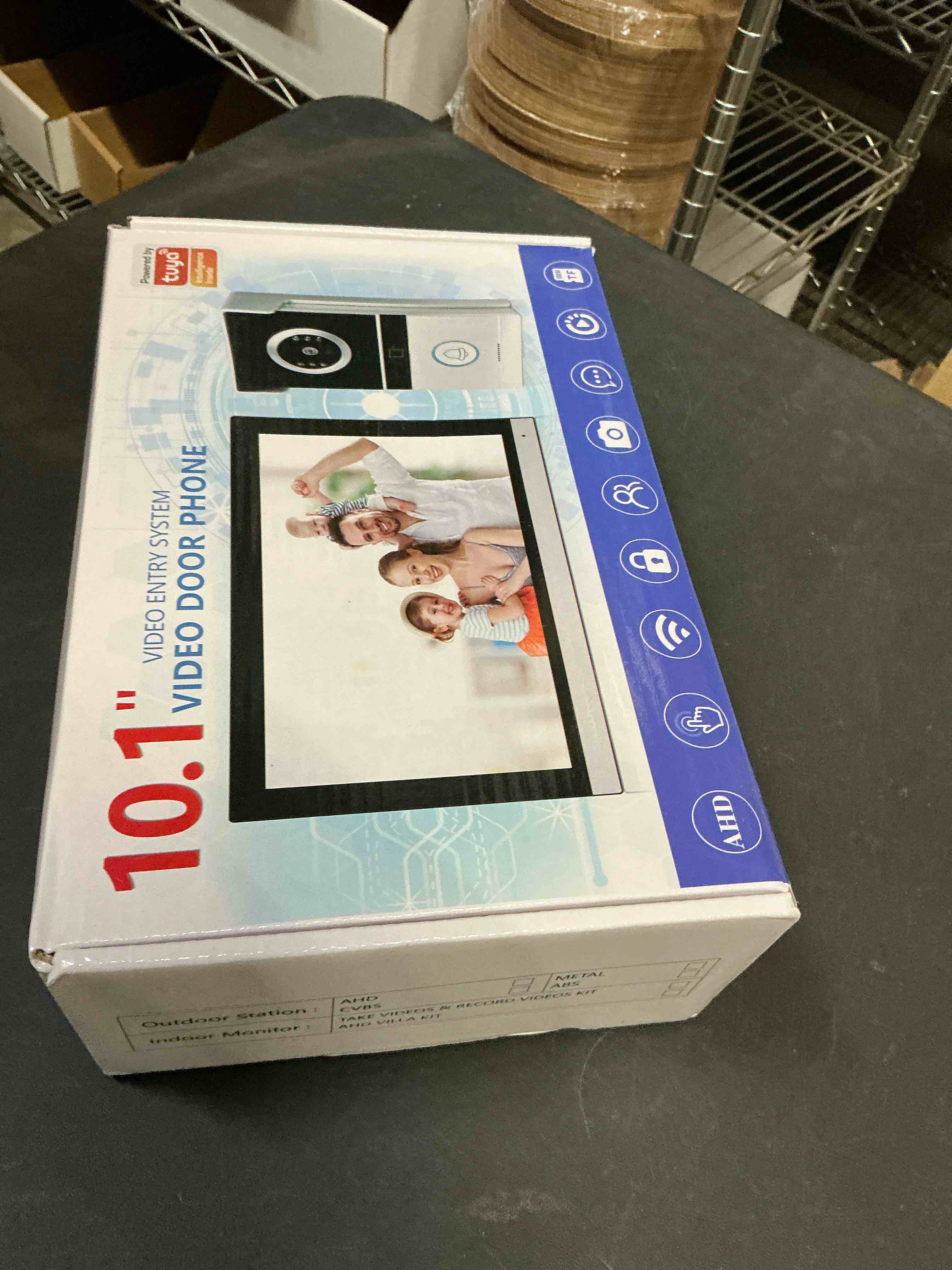 Condition photo showing New/Like New for Intercoms Wireless for Home, Video intercom System for Home,1080P doorbell Camera, Smart Video Doorbell with 10-inch Monitor, Video Intercom Two-Way Audio, Tuya App, Night Vision (Silvery)