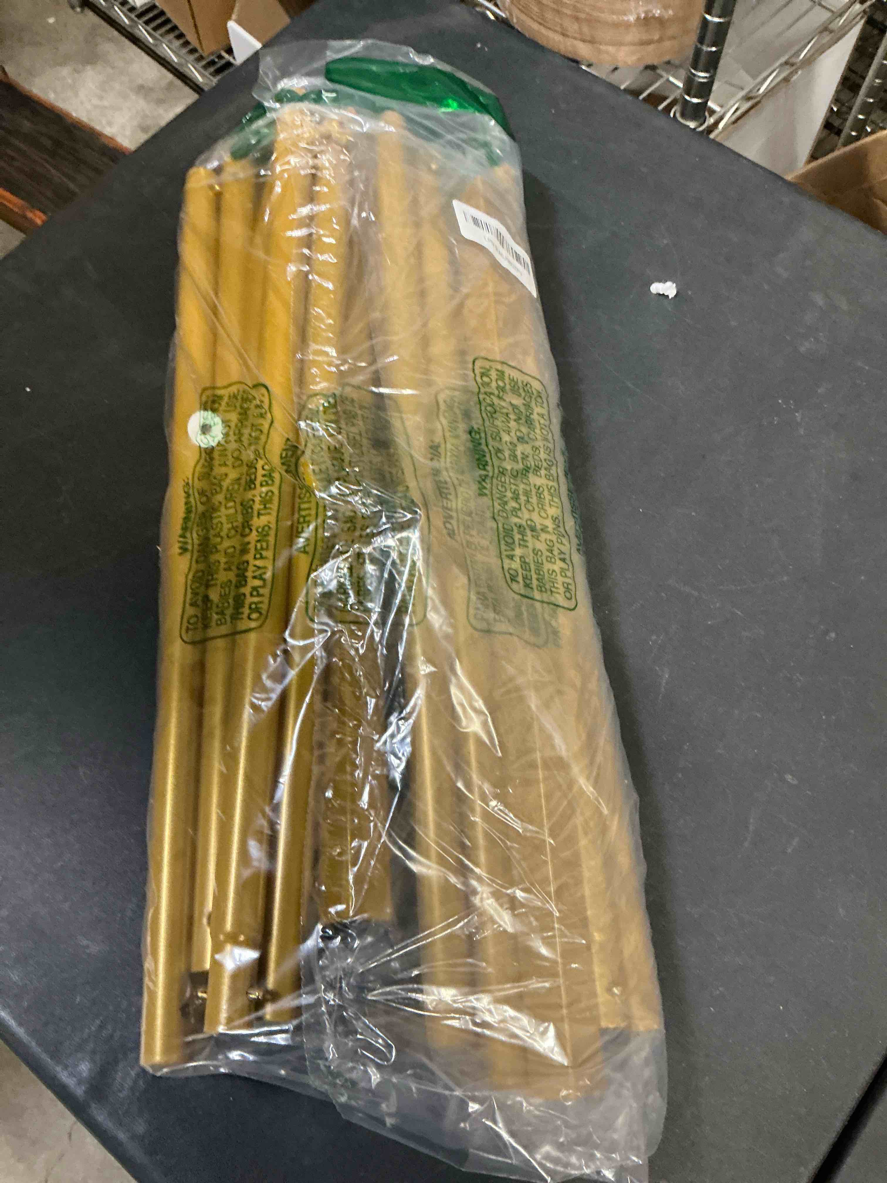 Condition photo showing Good Condition for 7.2FT Gold Metal Arch Backdrop Stand, Square Balloon Arch Stand Wedding Frame for Birthday Party, Baby Shower, and Ceremony Decoration 7.2ft(H)*4ft(W)