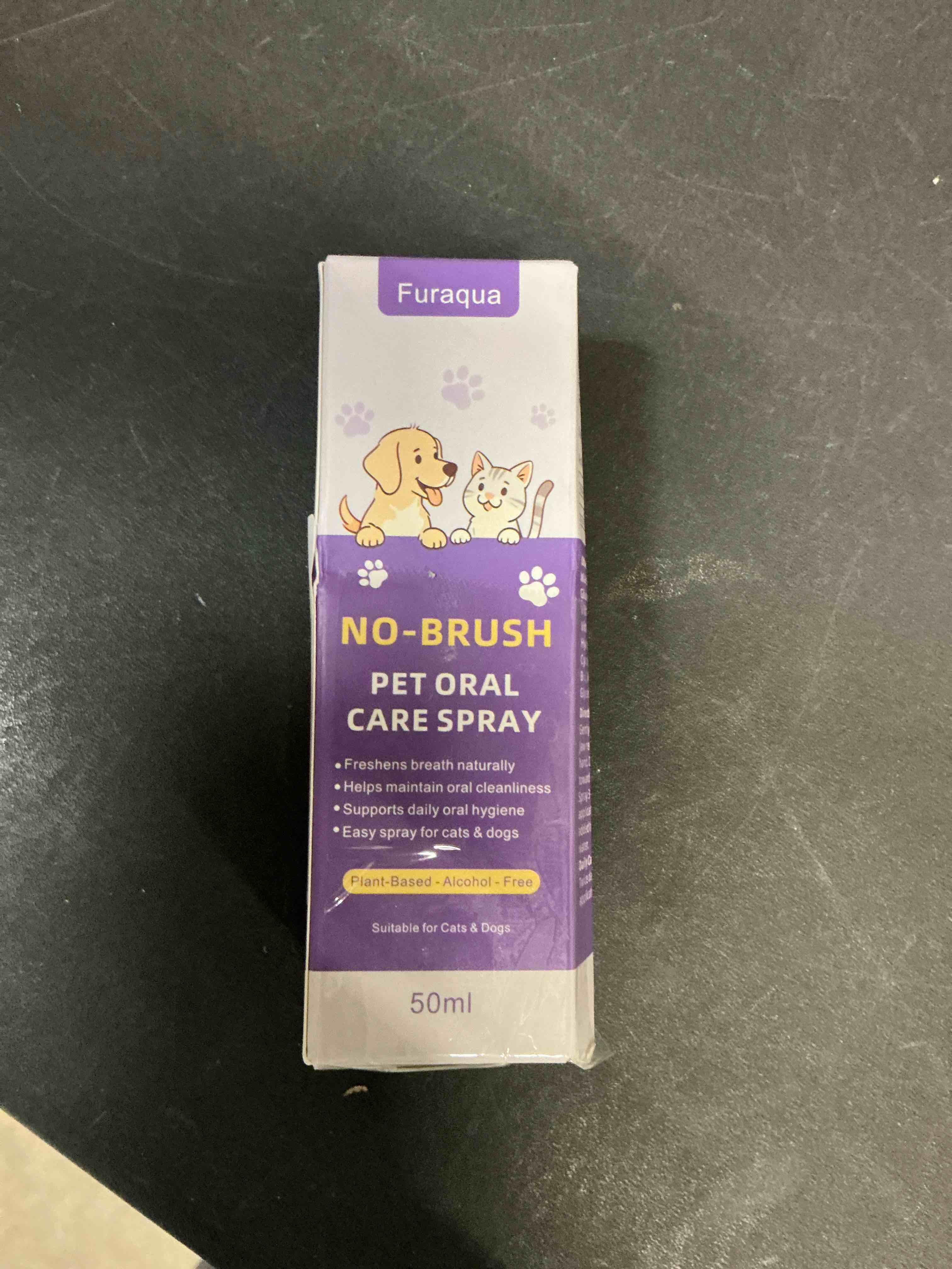 Condition photo showing Good Condition for Furaqua Pet Dental Spray for Dogs & Cats – Enzyme-Based Oral Care Mist with Hypochlorous Acid & Galla Japonica to Freshen Breath, Support Clean Teeth and Promote Healthy Gums (1)