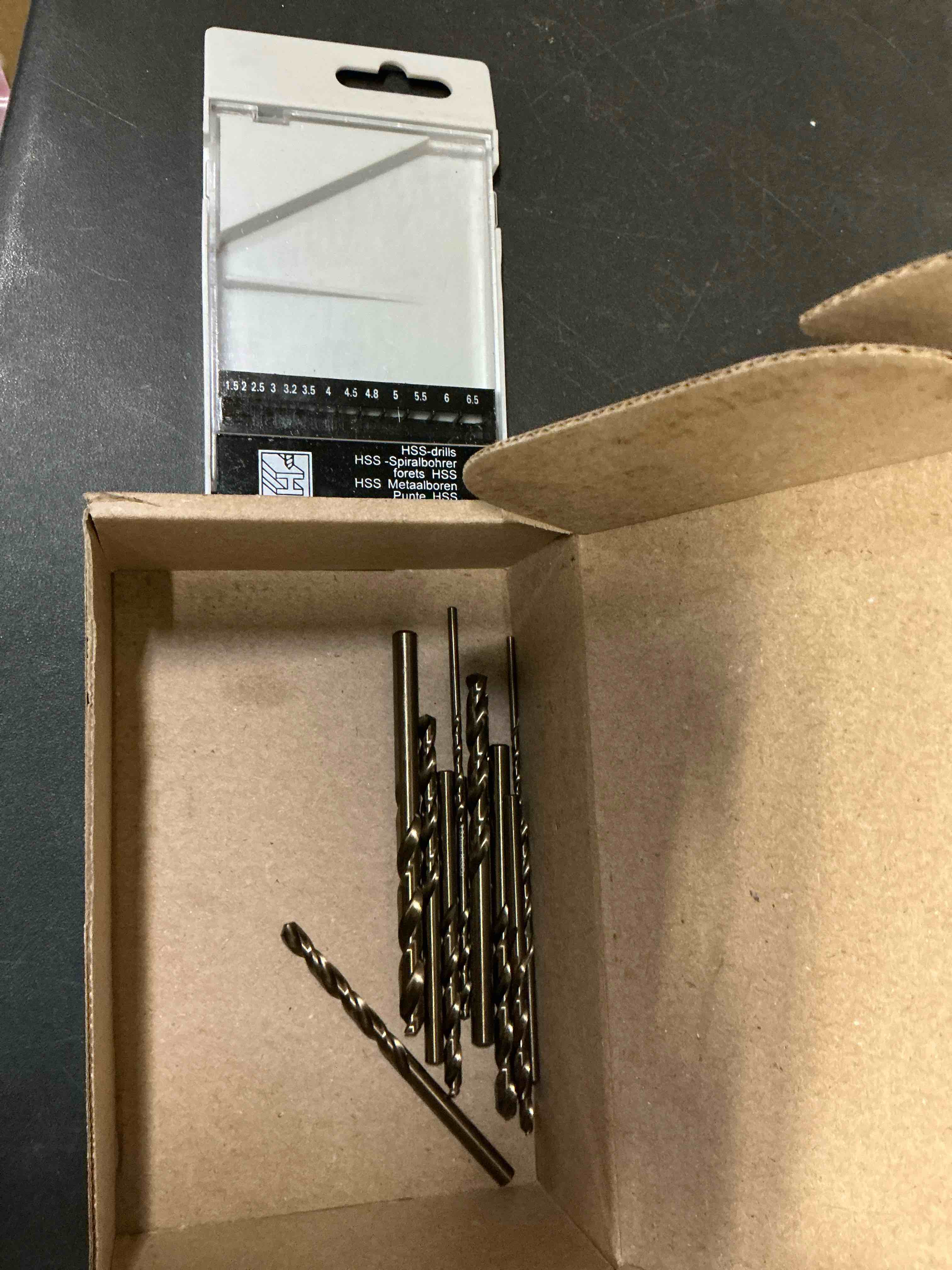 Condition photo showing Good Condition for Cobalt Metric Drill bits Set 1.5mm-6.5mm/13PCS High-Speed Steel Drill bit for Stainless Steel, Hard Metal, Cast Iron, Copper, Aluminum Plastic