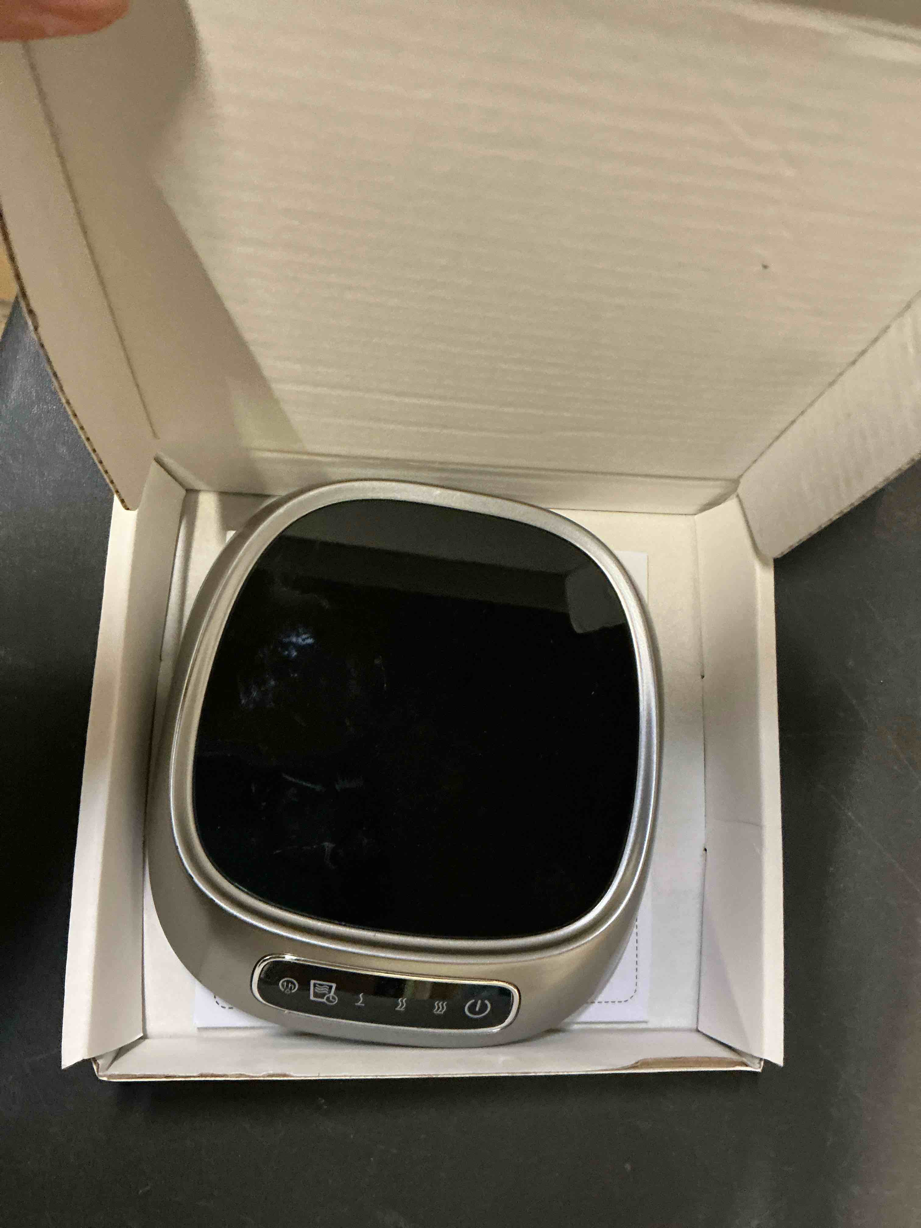 Condition photo showing Good Condition for Coffee Mug Warmer, USB Powered Coffee Cup Warmers for Desk, Three Adjustable Temperature Settings and an Automatic Power-Off Function for Tea, Hot Cocoa, Milk(Gray)