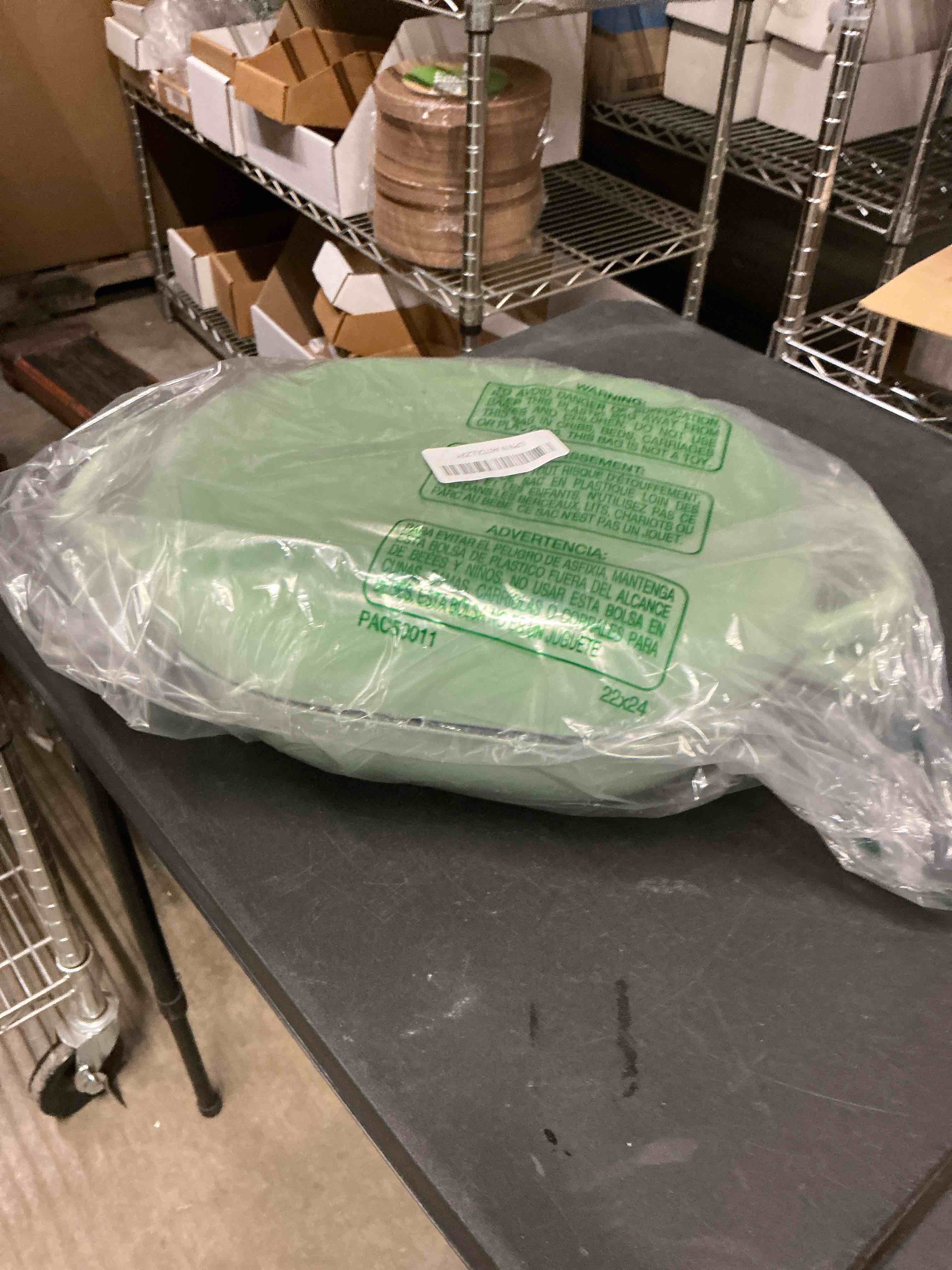 Condition photo showing As Is for Enameled Cast Iron Sourdough Bread Oven, Dutch Oven, Loaf Cast Iron Bread Pan for Homemade Bread Baking, Meatloaf Pan with Lid, 7QT, Green 7 QT Green