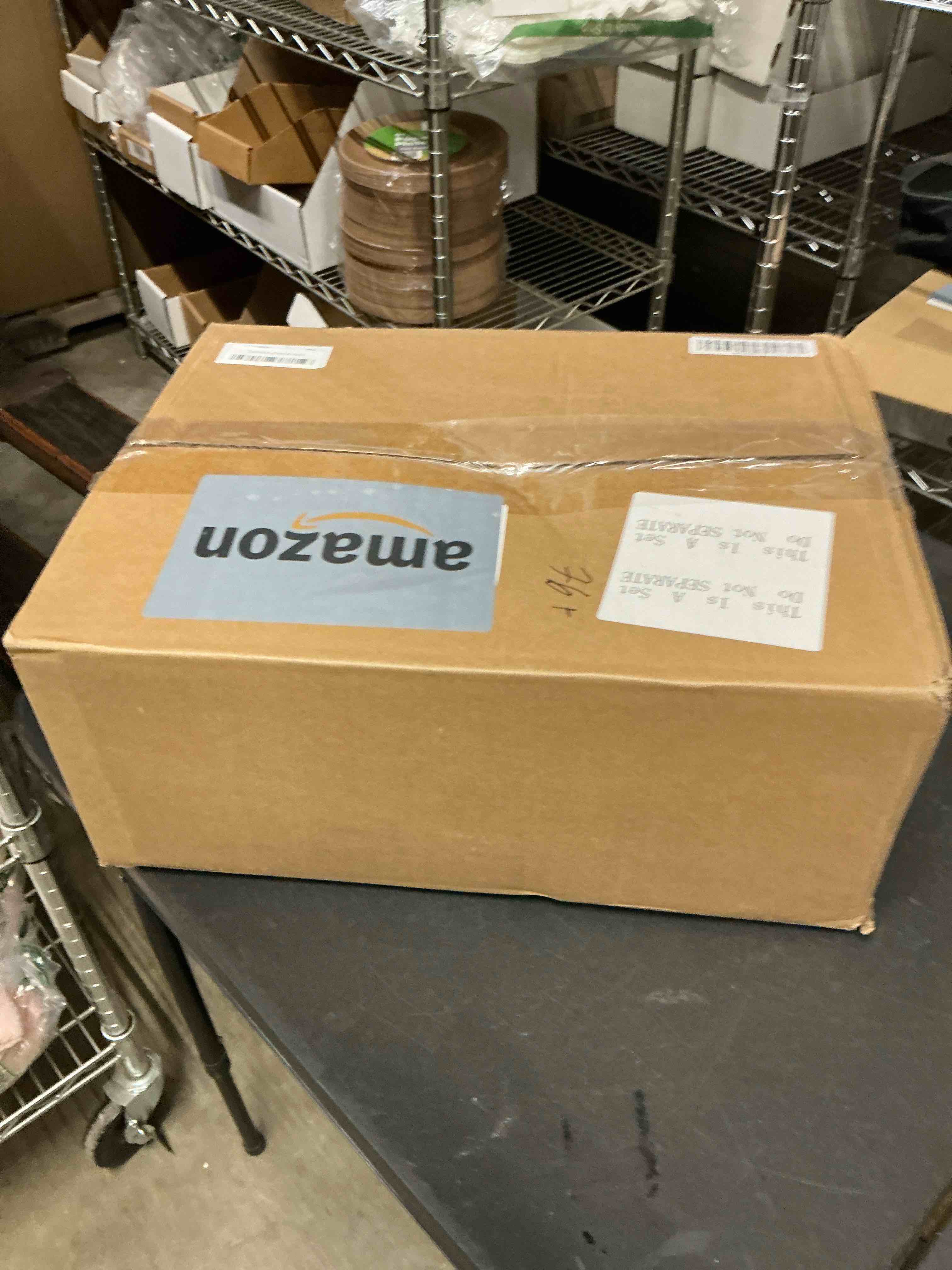 Condition photo showing New/Like New for 10-Pack White Round Tablecloths, 108 Inches, Stain-Resistant Polyester for 4-5 Ft Round Tables - Washable Table Covers for Weddings, Banquets, Birthday Parties, Events White 108 In, 10 Pack