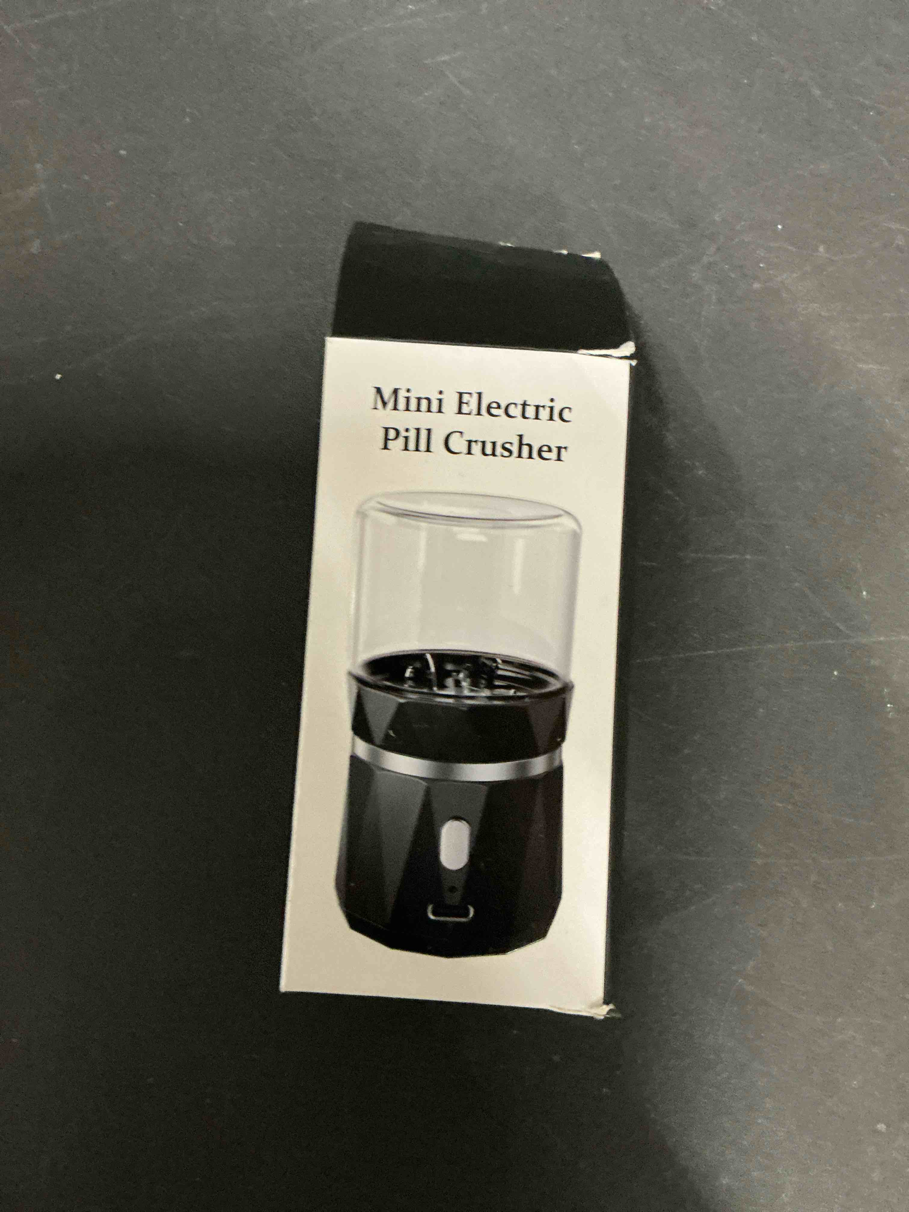 Condition photo showing Good Condition for Small Portable Cordless Electric Pill Crusher Fine Powder for Elderly - Battery Operated Pill Grinder for Multiple Pills, Small and Large Medication and Vitamin Tablets - Suitable for Travel (Black)