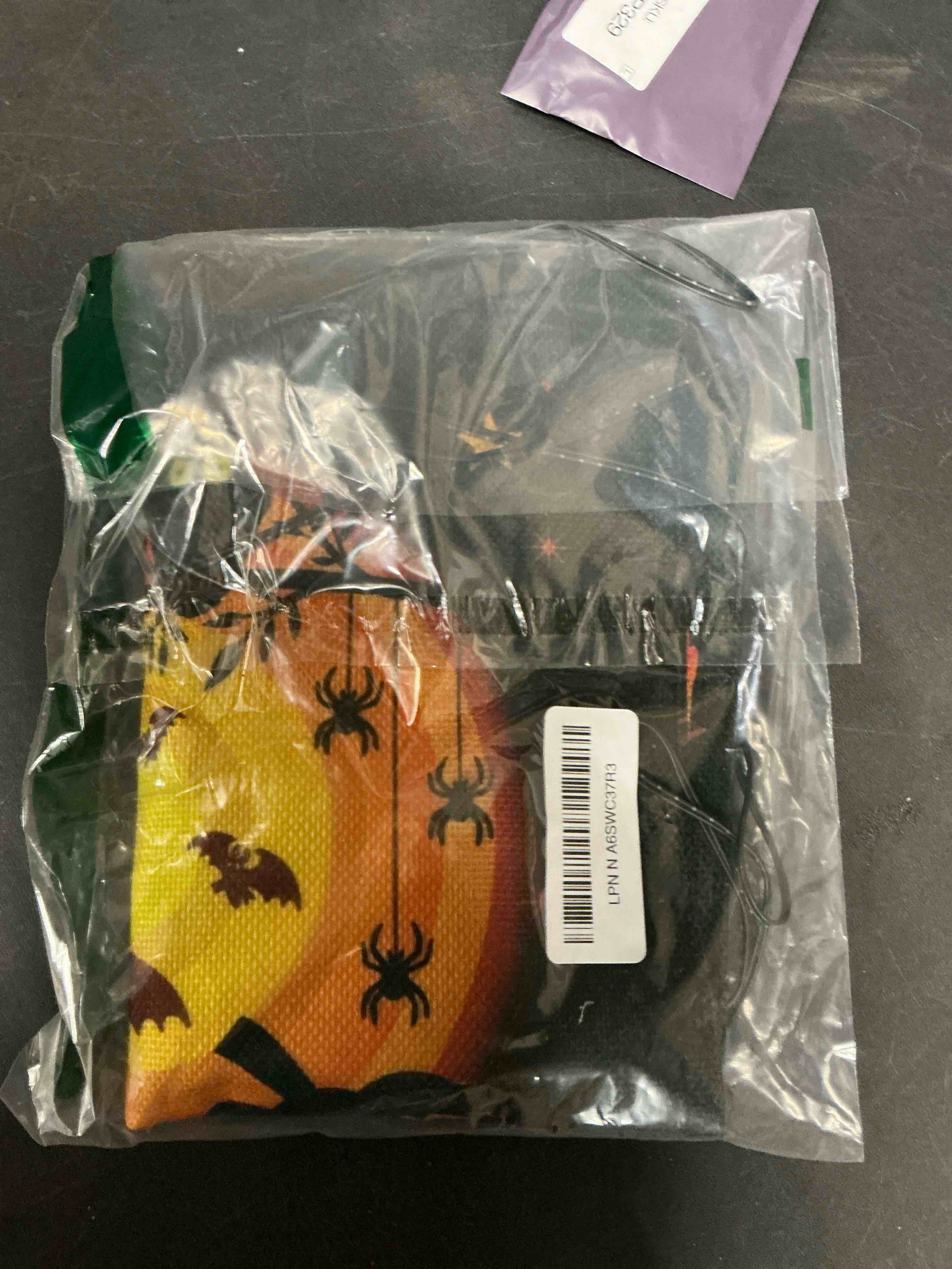 Condition photo showing Good Condition for FLAGMESAG Solar Lighted Halloween Garden Flags Double Sided Burlap Cat Pumpkin Garden Flags for Garden Patio Lawn Outside Halloween Decorations Garden Decor (12"x18" with LED Lights)