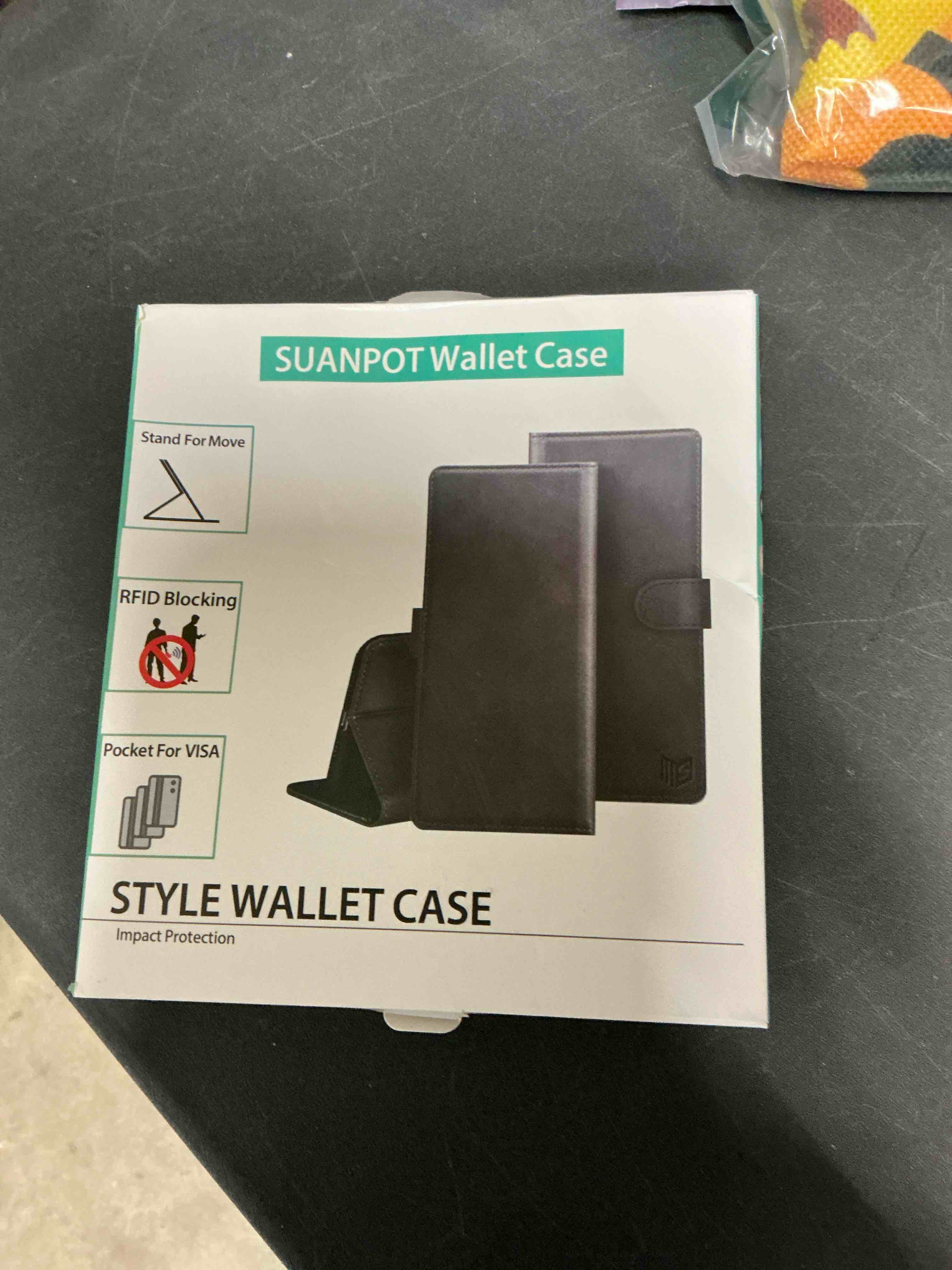 Condition photo showing Good Condition for Wallet Case for Samsung Galaxy S25 5G, RFID Blocking Credit Card Holder, PU Leather Folio Flip Kickstand Protective Shockproof Cover for Galaxy S25 (Rose Gold)