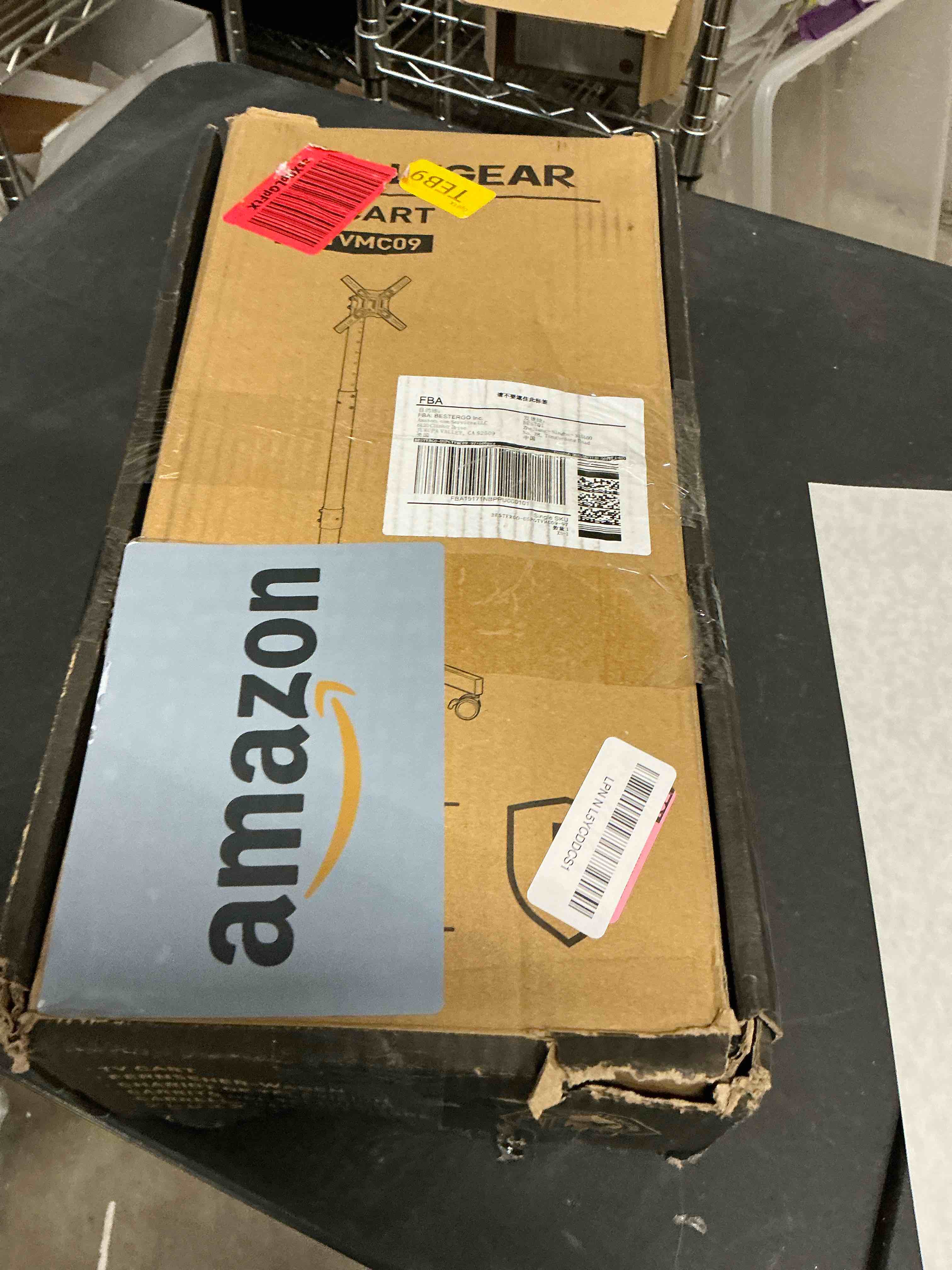 Condition photo showing New/Like New for Perlegear Rolling TV Stand, Mobile TV Stand on Wheels for 13-50 inch TVs with Height Adjustment & 30° Tilt, Portable TV Cart with Wheels Holds 44lbs, Max VESA 200x200mm for Living Room, Bedroom 13-50 Inch Screens