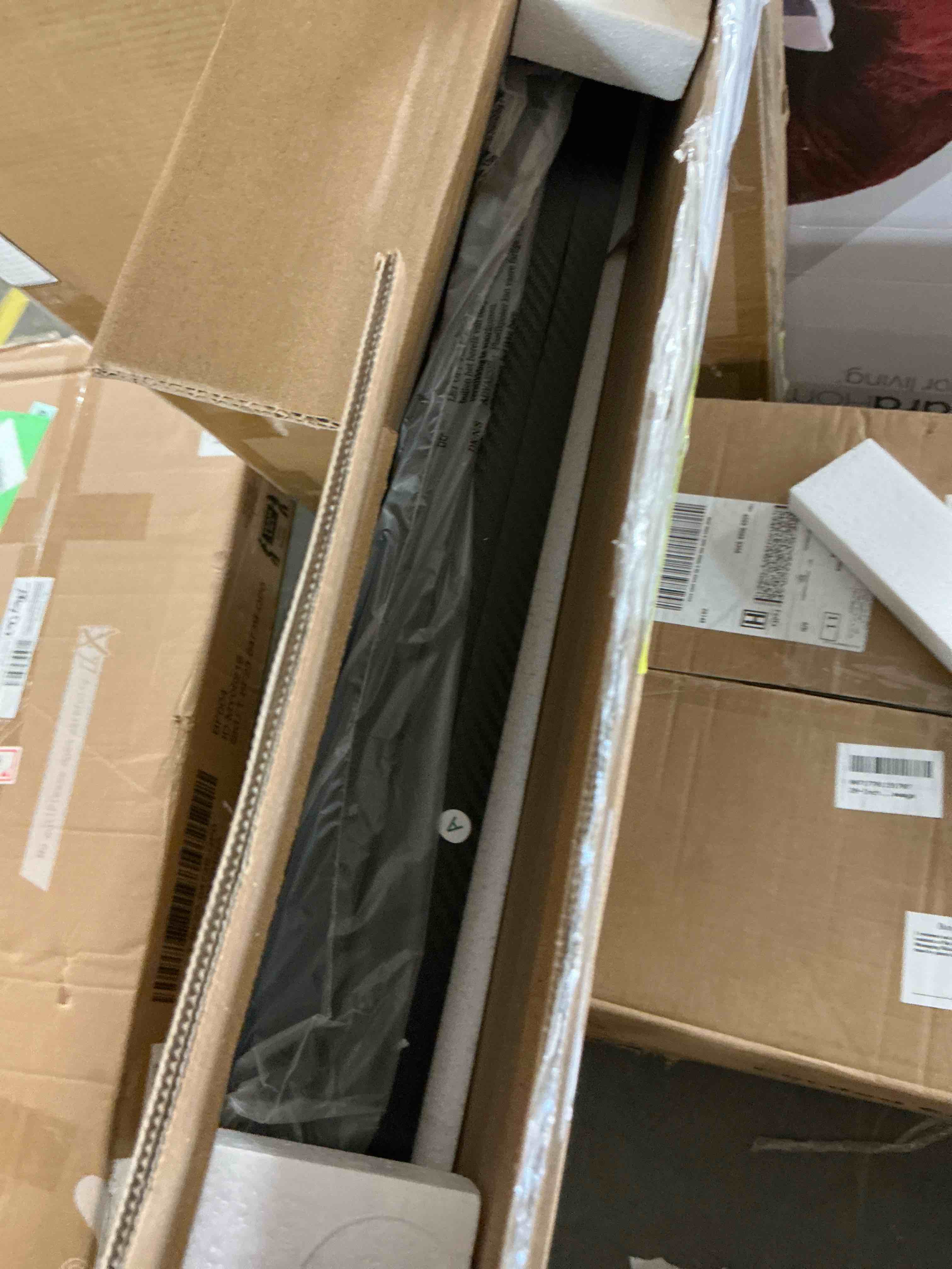 Condition photo showing New/Like New for Casacomoda Computer Desk L Shaped, 51 Inch Reversible L Shaped Desk, Gaming Desk, Home Office Desk, Carbon Fiber Black