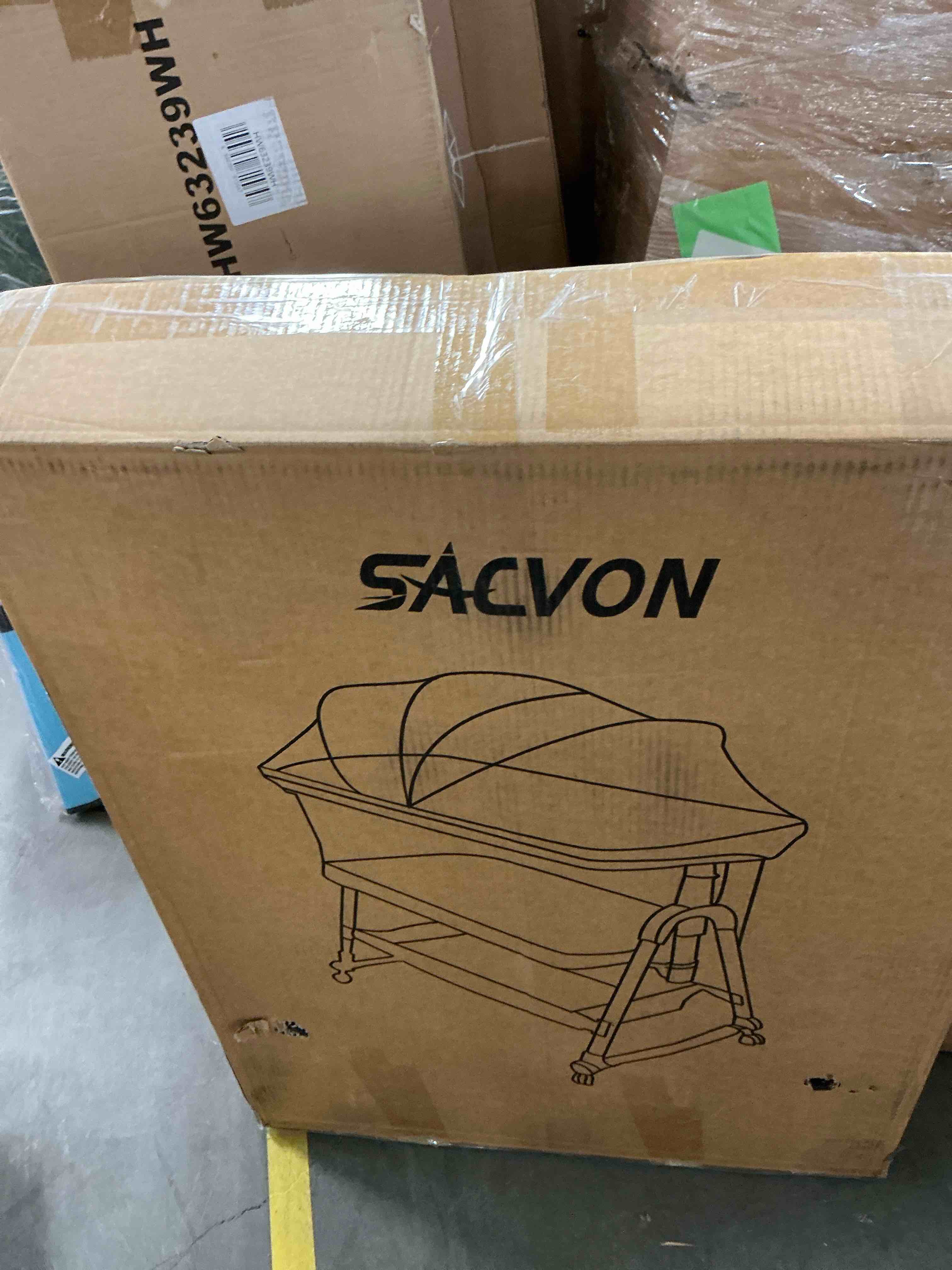 Condition photo showing Good Condition for SACVON Baby Bassinet Bedside Sleeper, 6 adjustable height settings, compatible with adult beds, suitable for babies under 12 months, unisex (Gray)