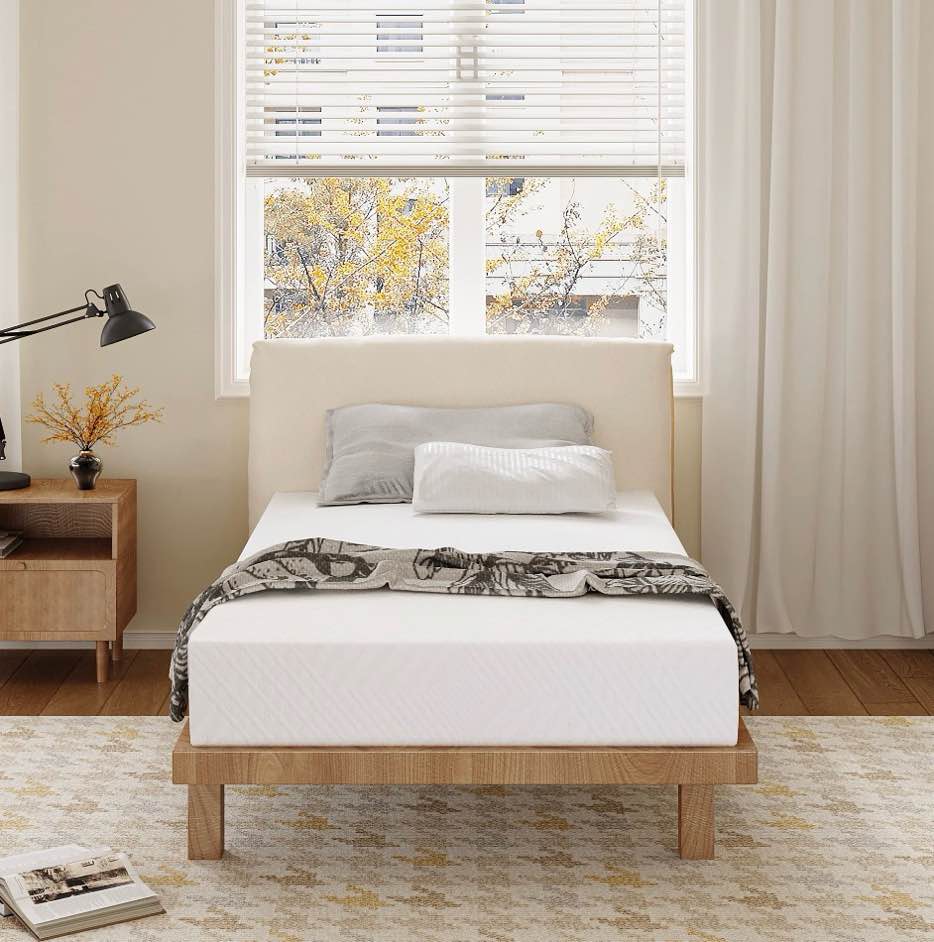 mlily ego white twin mattress in a box 6 inch memory foam mattress