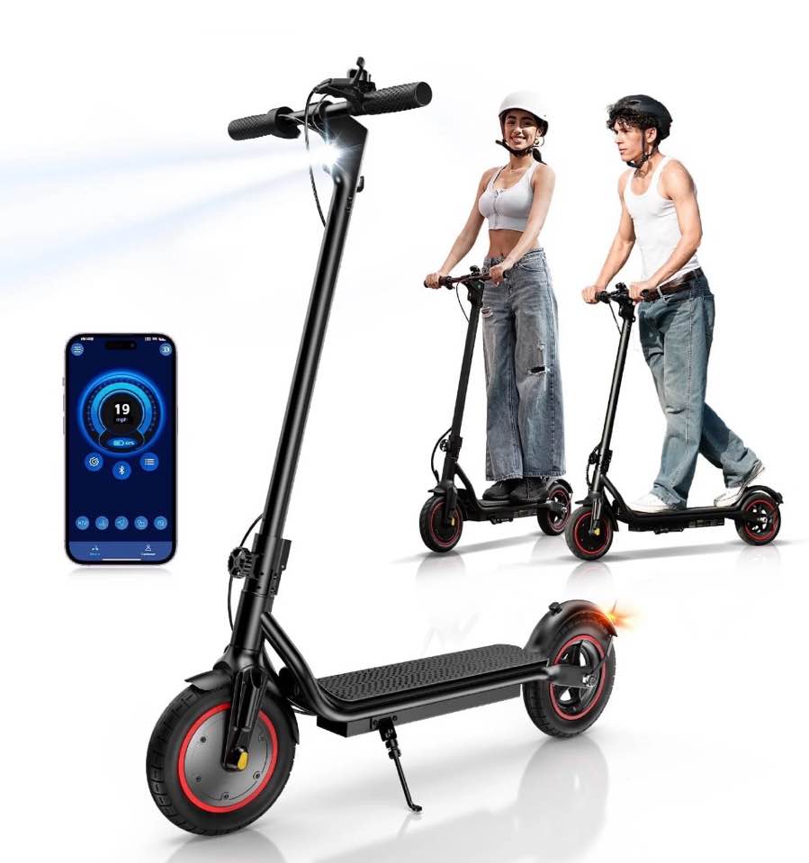 LiteFive LF5 350W Electric Scooter for Adults, 19mph & 21Miles Range, Folding Commuting E-Scooter