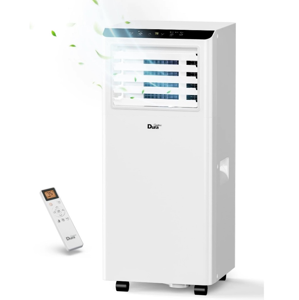 DuraComfort 8000BTU Portable Air Conditioner for Room up to 230 Sq.Ft  3-in-1 AC Unit 5100BTU (SACC)  Cooling  Dehumidifying  Fan