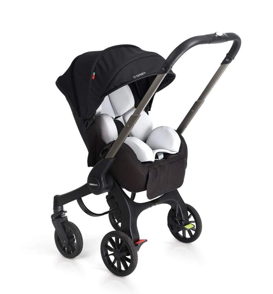 cochildor citi 2.0 pro baby stroller, rear-facing stroller with 3 modes, adjustable handle & extendable seat panel, black