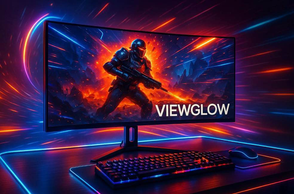 viewglow 34 gaming monitor 3440x1440 led 1ms response time 100hz refresh rate computer monitor
