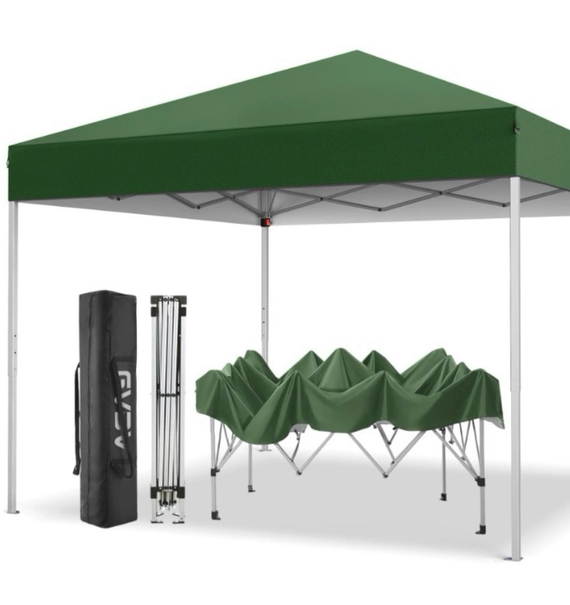 gvdv canopy tent, 10x10 ft easy pop up outdoor canopy tent, portable straight leg gazebo instant canopy