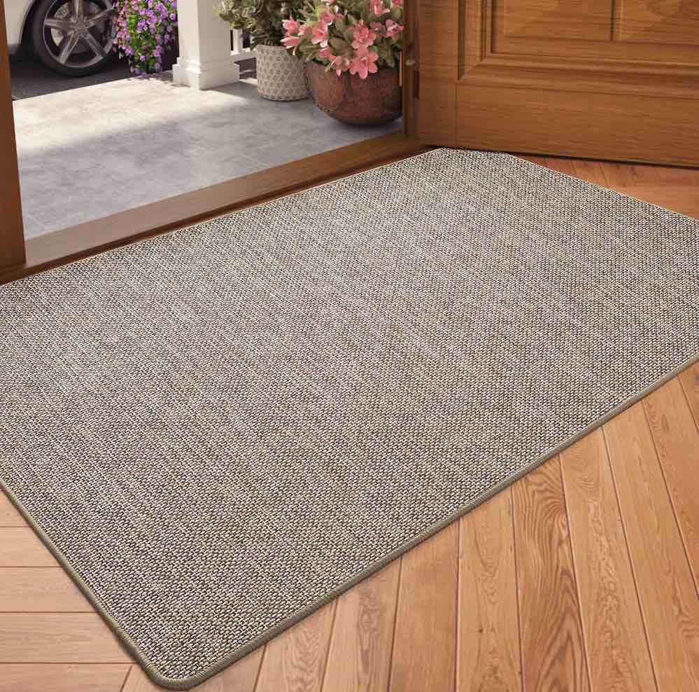 pabube doormat for inside 24 x36 door rug for entryway indoor dirt trapper non slip entryway rugs washable welcome mat for inside absorbent entry mat low-profile entry rug indoor doormat khaki