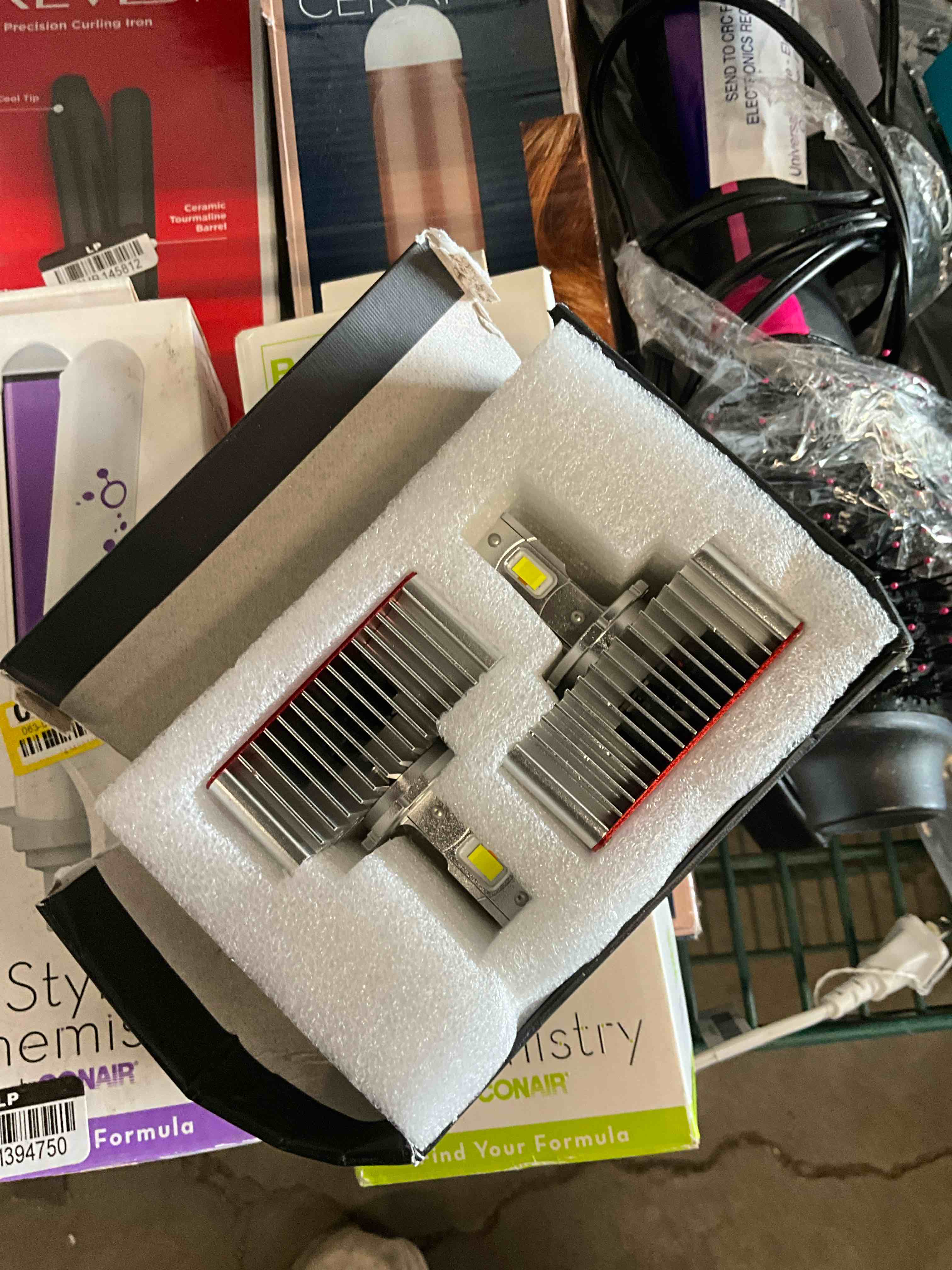 Condition photo showing Good Condition for d5s led light bulbs 38000lm +600% brightness,120w high power,6500k cool white for 2016-18 silverado,19-20 chevy equinox, plug and play, fog light bulbs, 2 packs