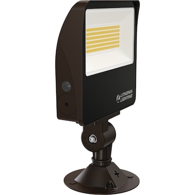 lithonia lighting 7500 -lumen 56 -watt bronze hardwired led outdoor area light (bulb included)