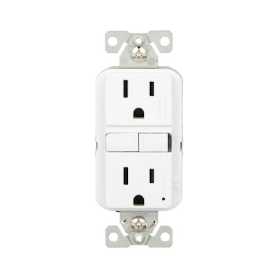 Eaton 15 -Amp 125-volt Tamper Resistant GFCI Residential Decorator Outlet Receptacles , White