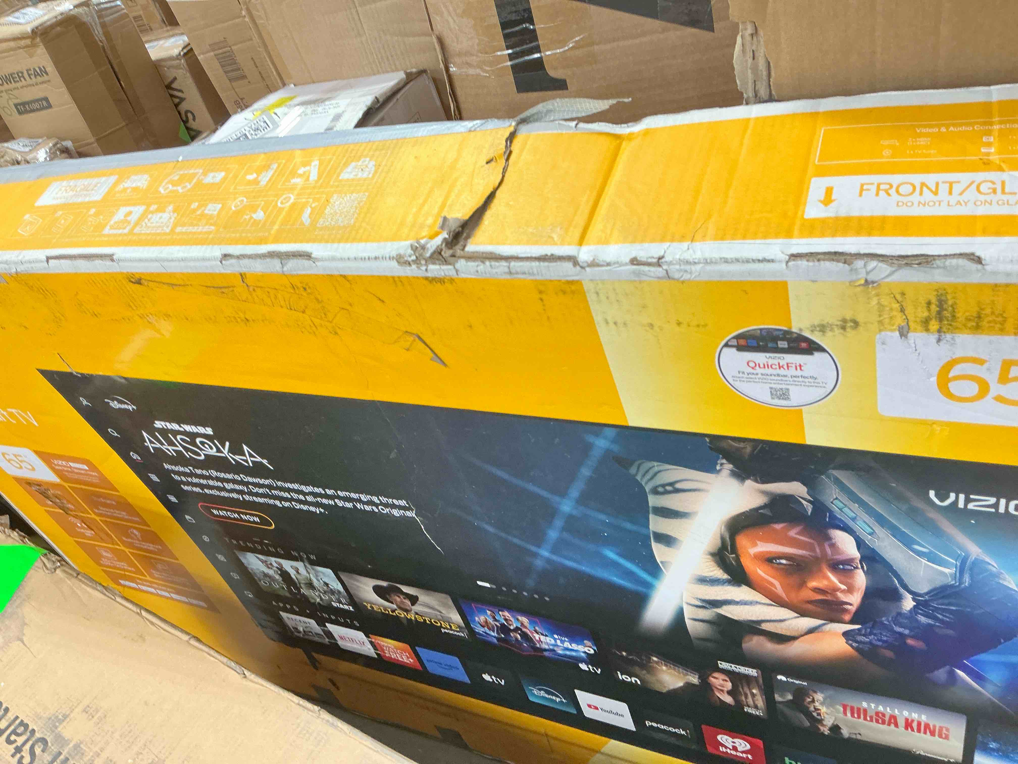 Condition photo showing As Is for vizio 65” class 4k uhd led hdr limited edition smart tv (new) v4k65x-08