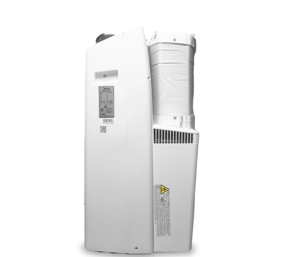 restored midea duo 12,000 btu portable air conditioner, inverter, 3-in-1 ventilate, dehumidifier, cool, wi-fi and alexa, white