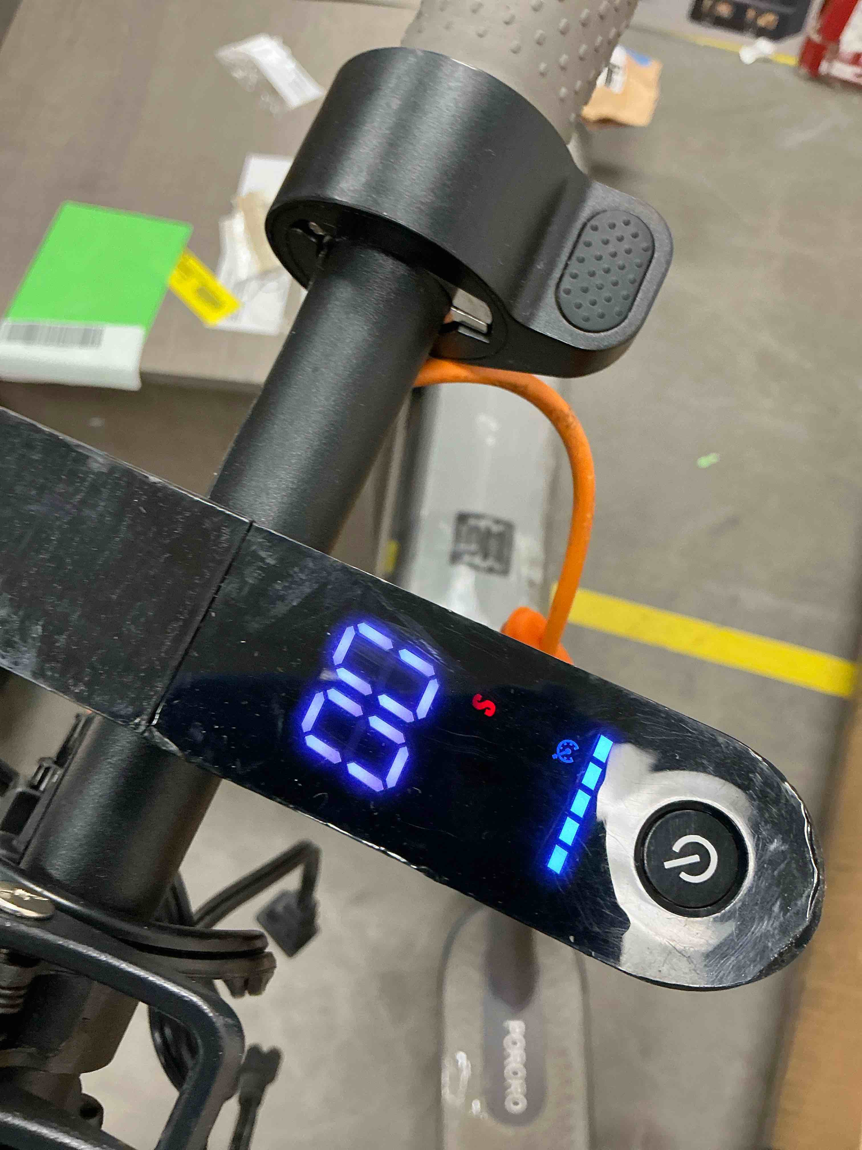 Condition photo showing As Is for pororo hes20 electric scooter for adults  max 19 miles range  with 8.5  tires  350w  10.5ah  19mph  black