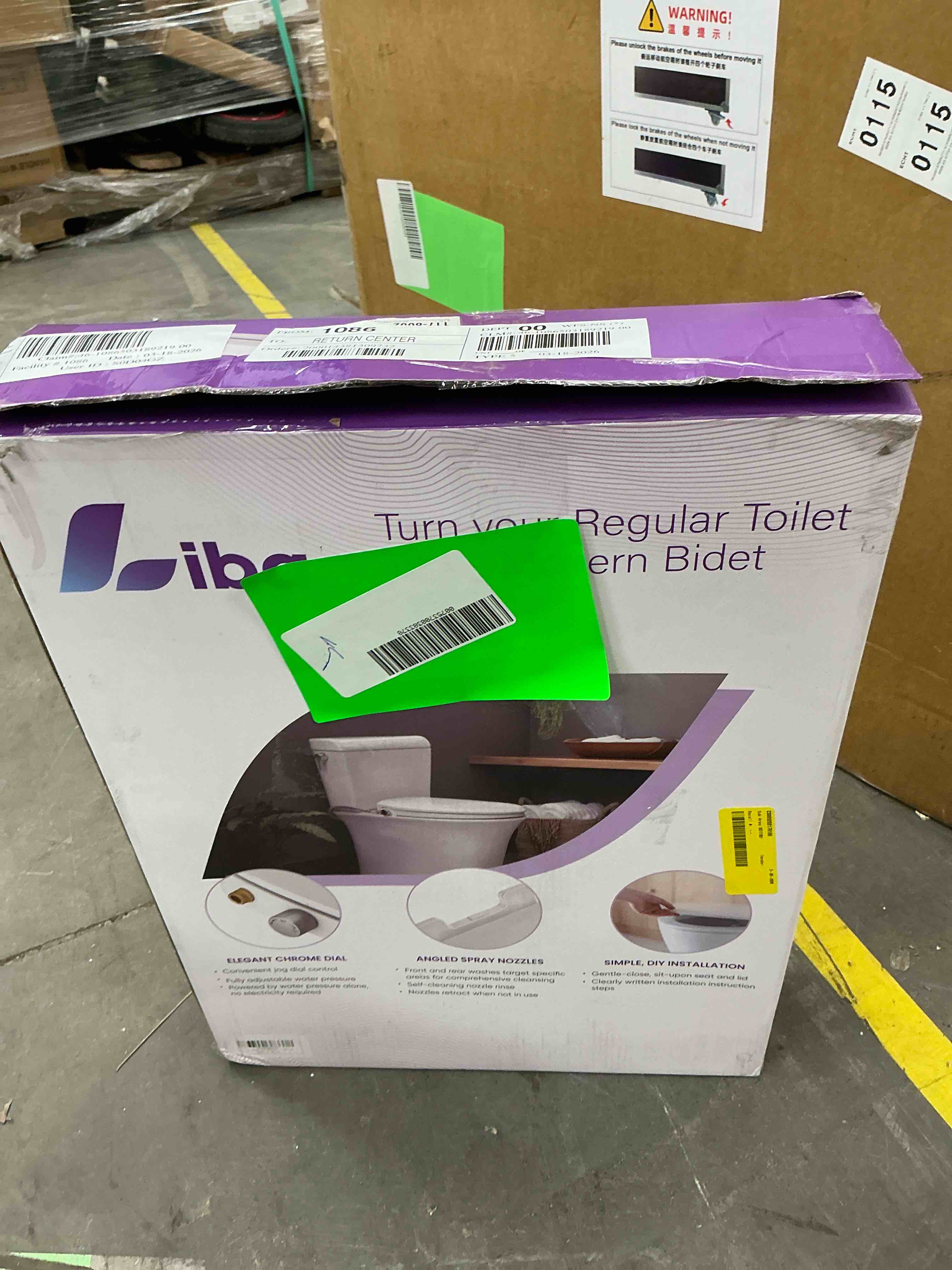 Condition photo showing New/Like New for liba dual nozzle non-electric bidet toilet seat, bidet attachment for elongated toilet, self-cleaning, feminine & posterior