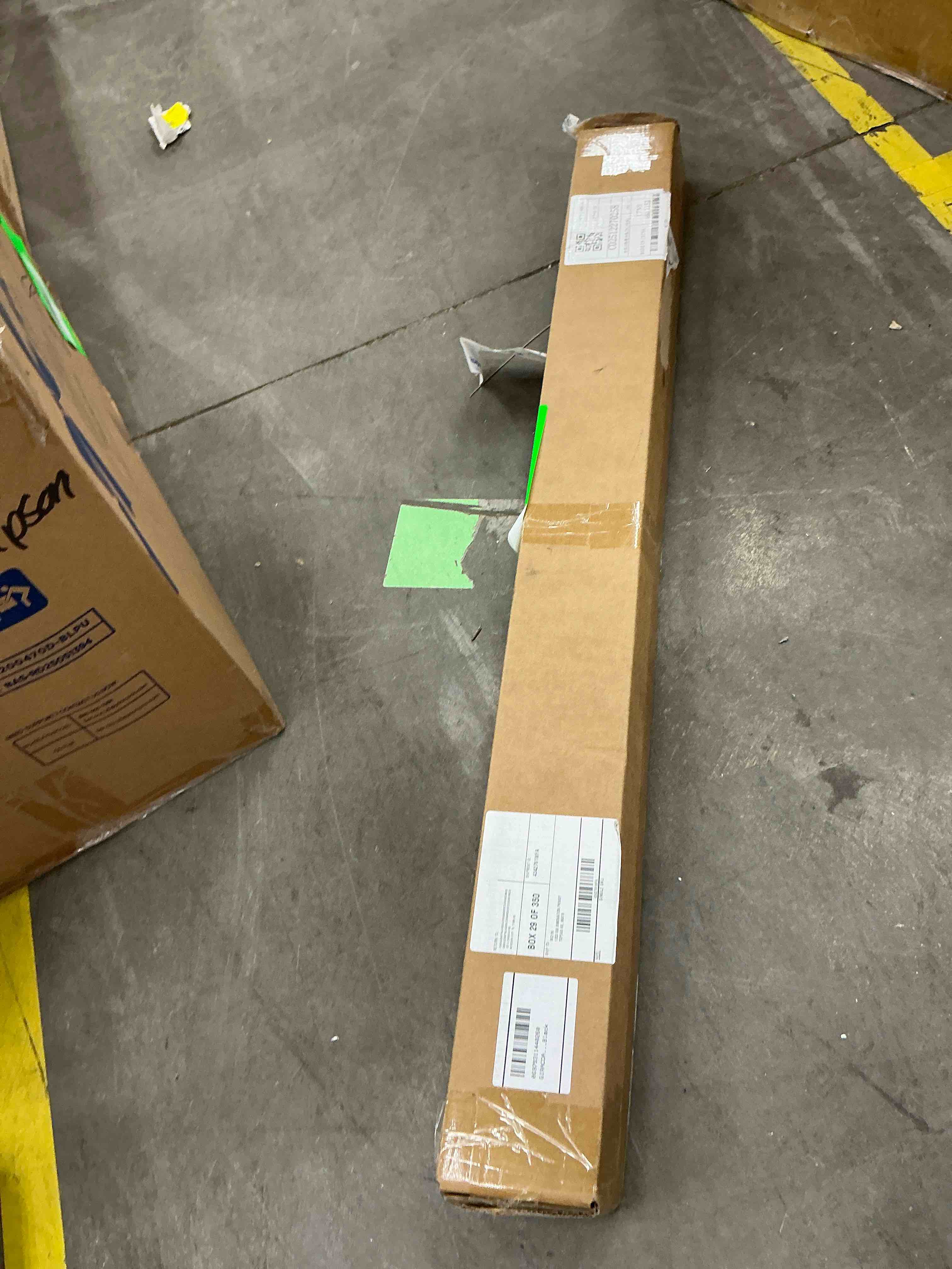 Condition photo showing New/Like New for giracoa one-push tension curtain rod, 39-86 inches extra long no drill adjustable spring rod, heavy duty 427 lbs support, rustproof steel for patio outdoor bathroom window, matte black