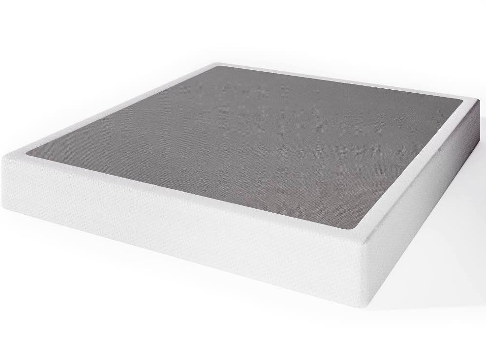 ULIESC 9 inch Queen Metal Box Spring, Sturdy Mattress Foundation, Fabric Cover Included, Easy Assembly