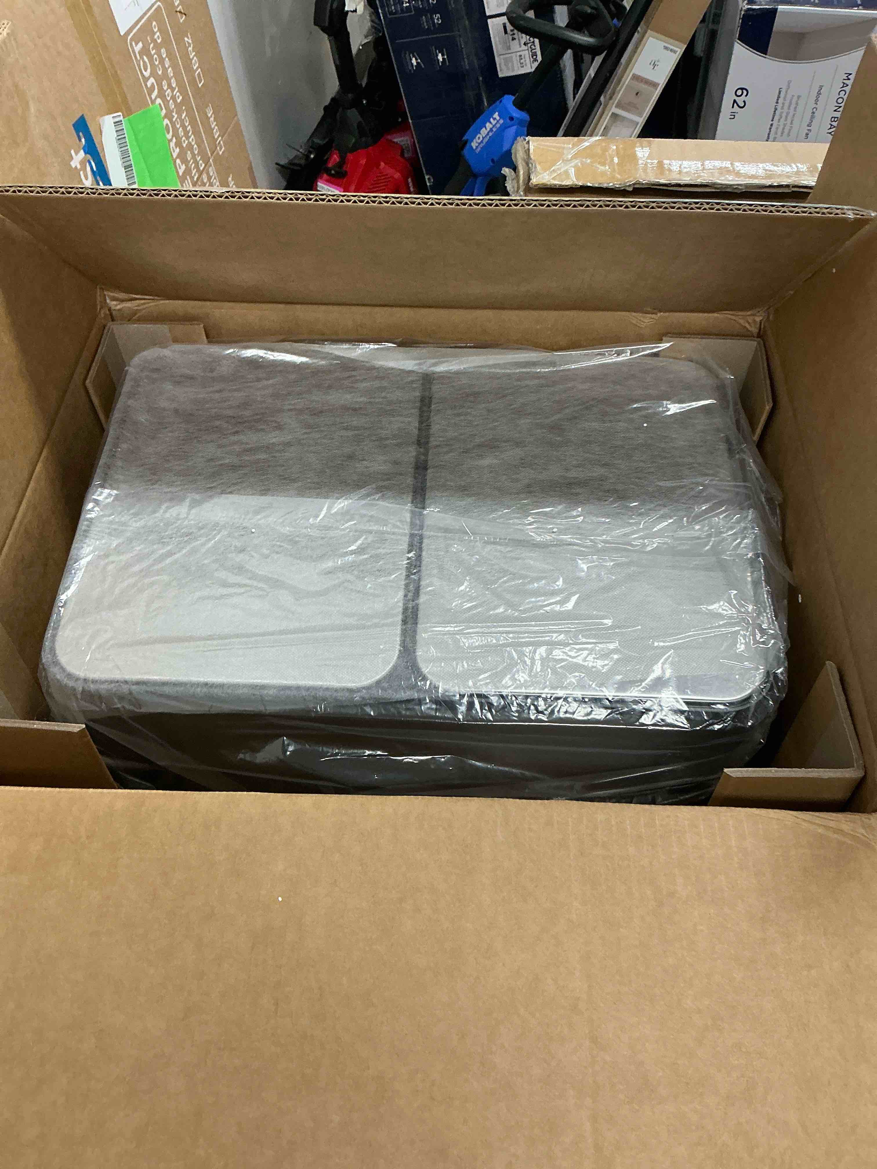 Condition photo showing New/Like New for edx 2 x 8.3 gallon dual garbage recycle trash can with soft close 2 lid plastic inner buckets for kitchen stainless steel sliver