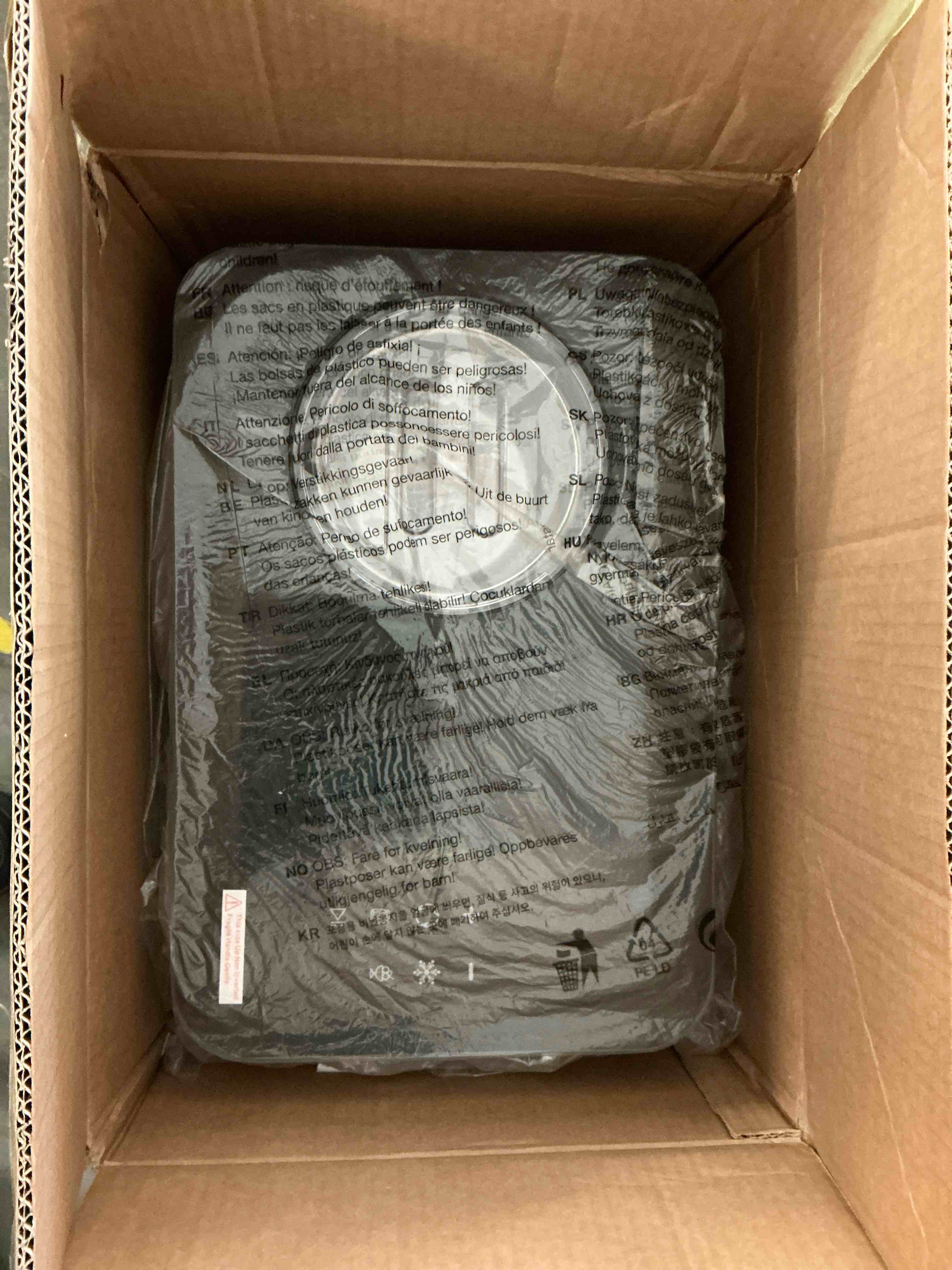 Condition photo showing New/Like New for tinana 2.1qt ice cream maker with built-in compressor  no pre-freezing  stainless steel  lcd display & timer  yogurt sorbet gelato maker