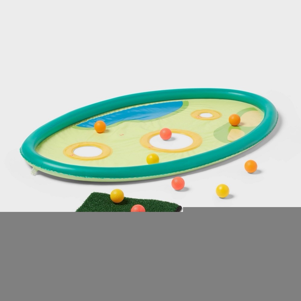 11pc inflatable hydro golf set - sun squad™